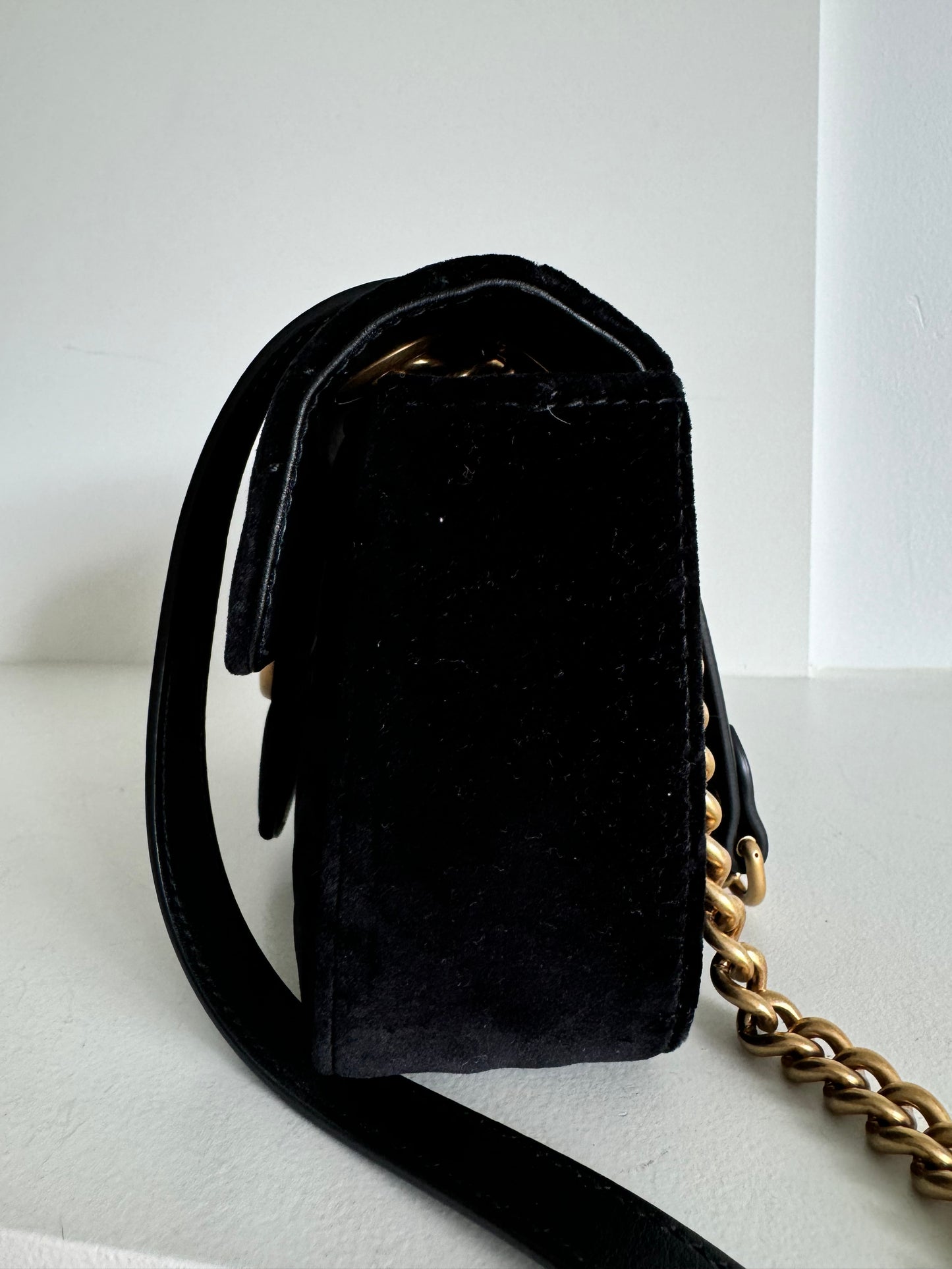 Gucci Mini Marmont Velvet Black