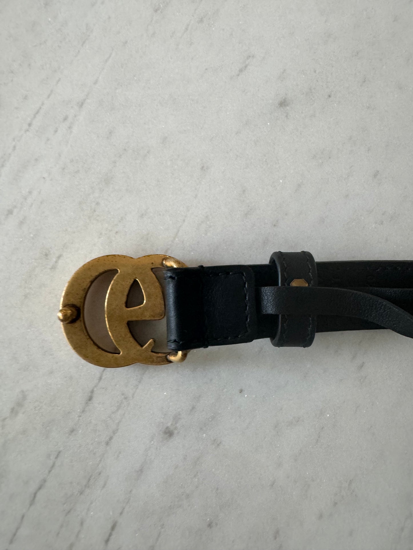 Gucci marmont thin belt