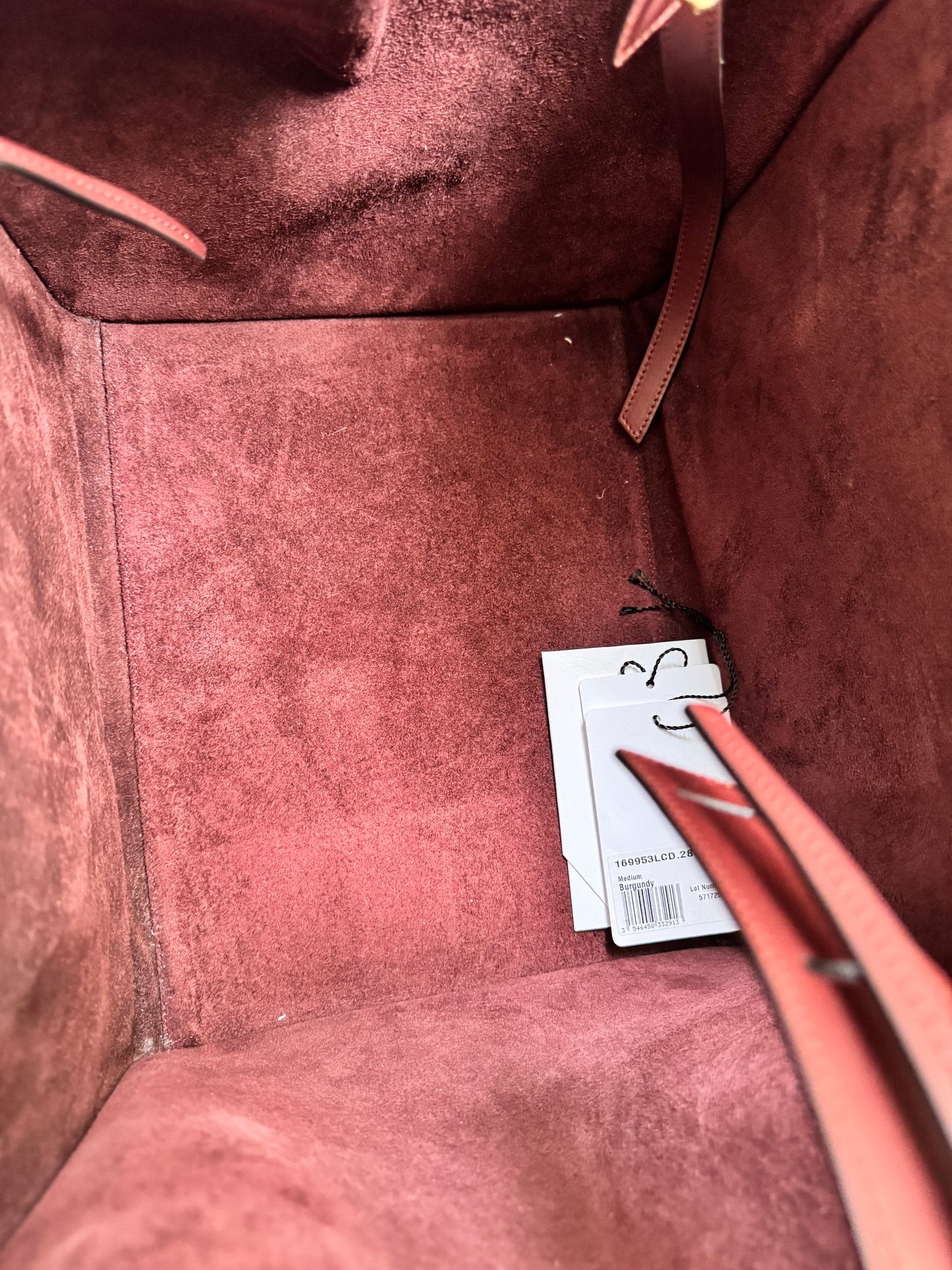 Celine medium phantom luggage bag, burgundy