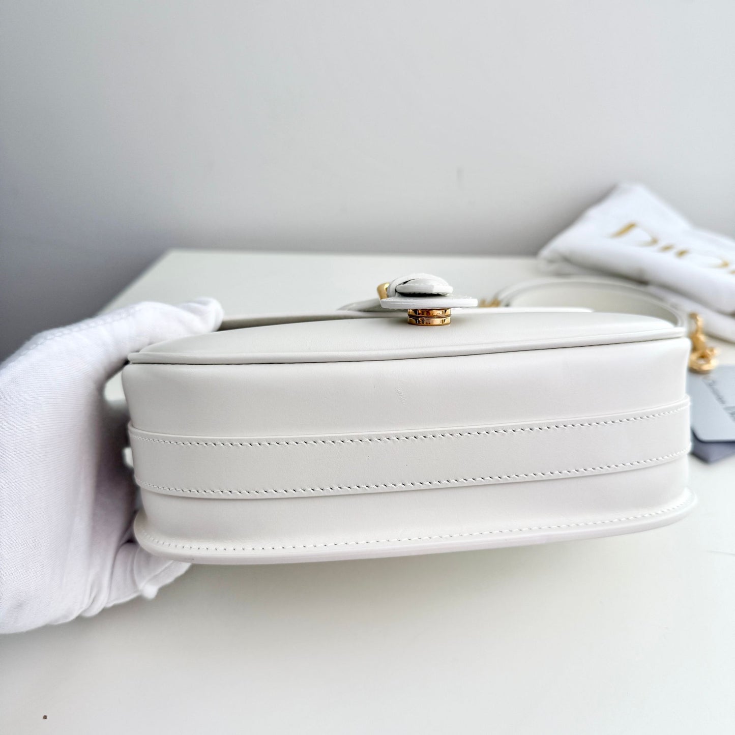 Christian Dior Bobby Medium Bag, White