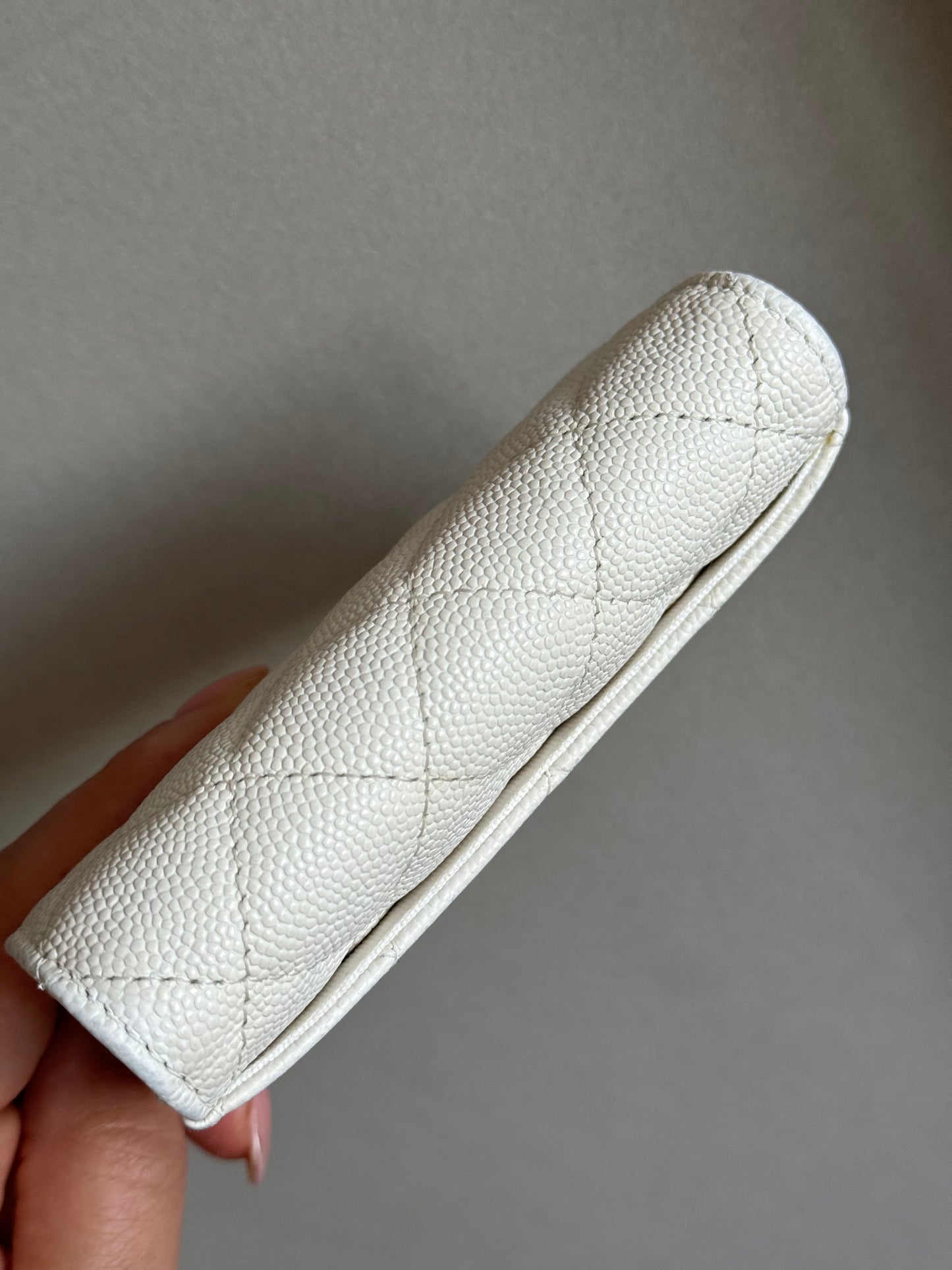 Chanel caviar small flap card holder wallet