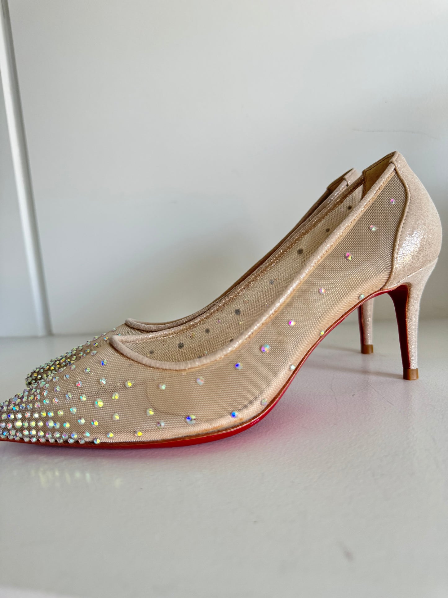 Christian Louboutin Red Sole Follies Strass Pumps