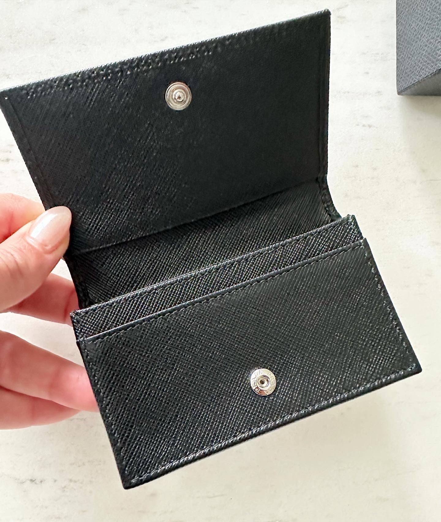 Prada card holder wallet , black