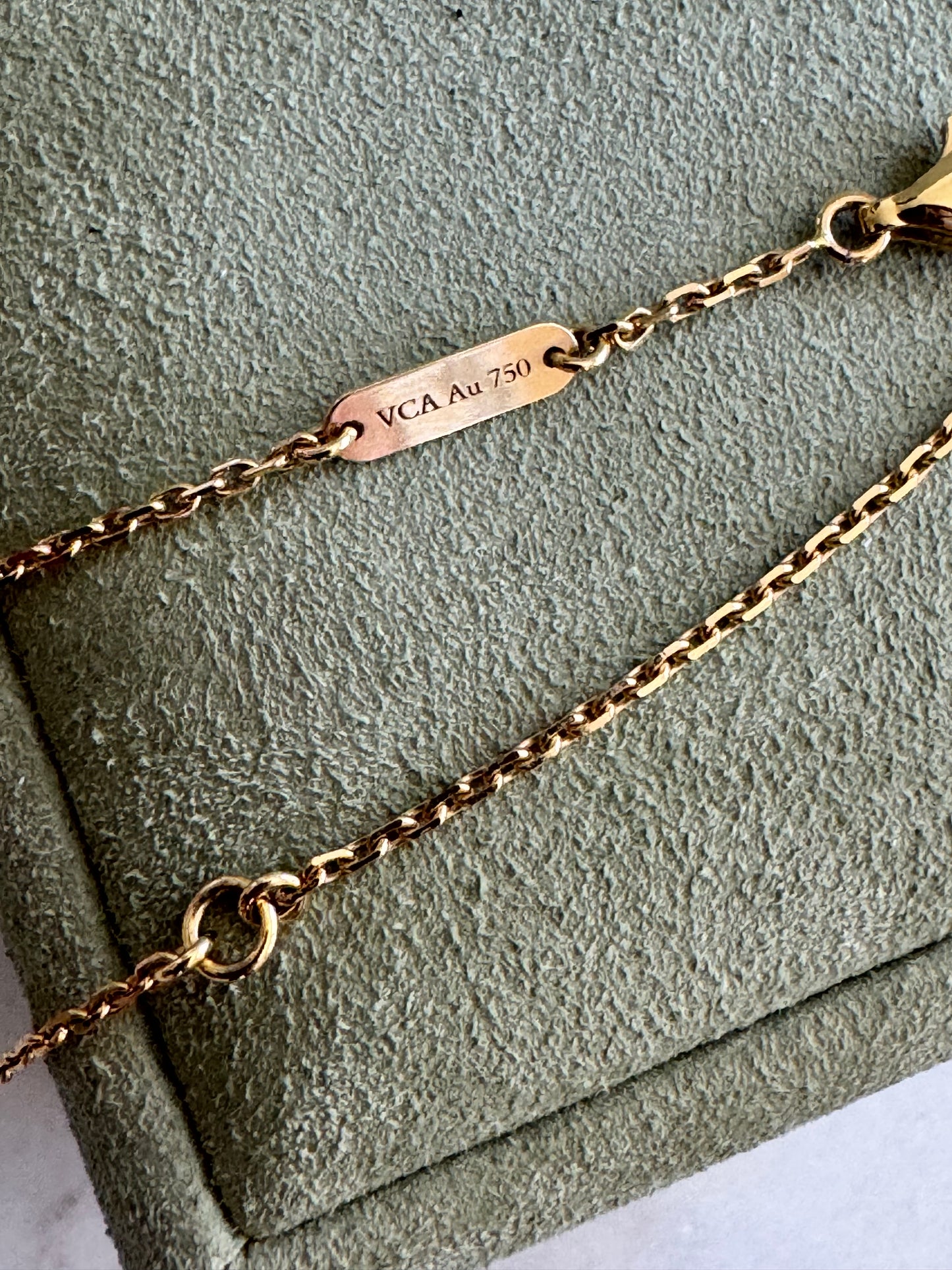 Van Cleef And Arpels Alhambra Vintage Necklace, 18k Gold & Black Onyx