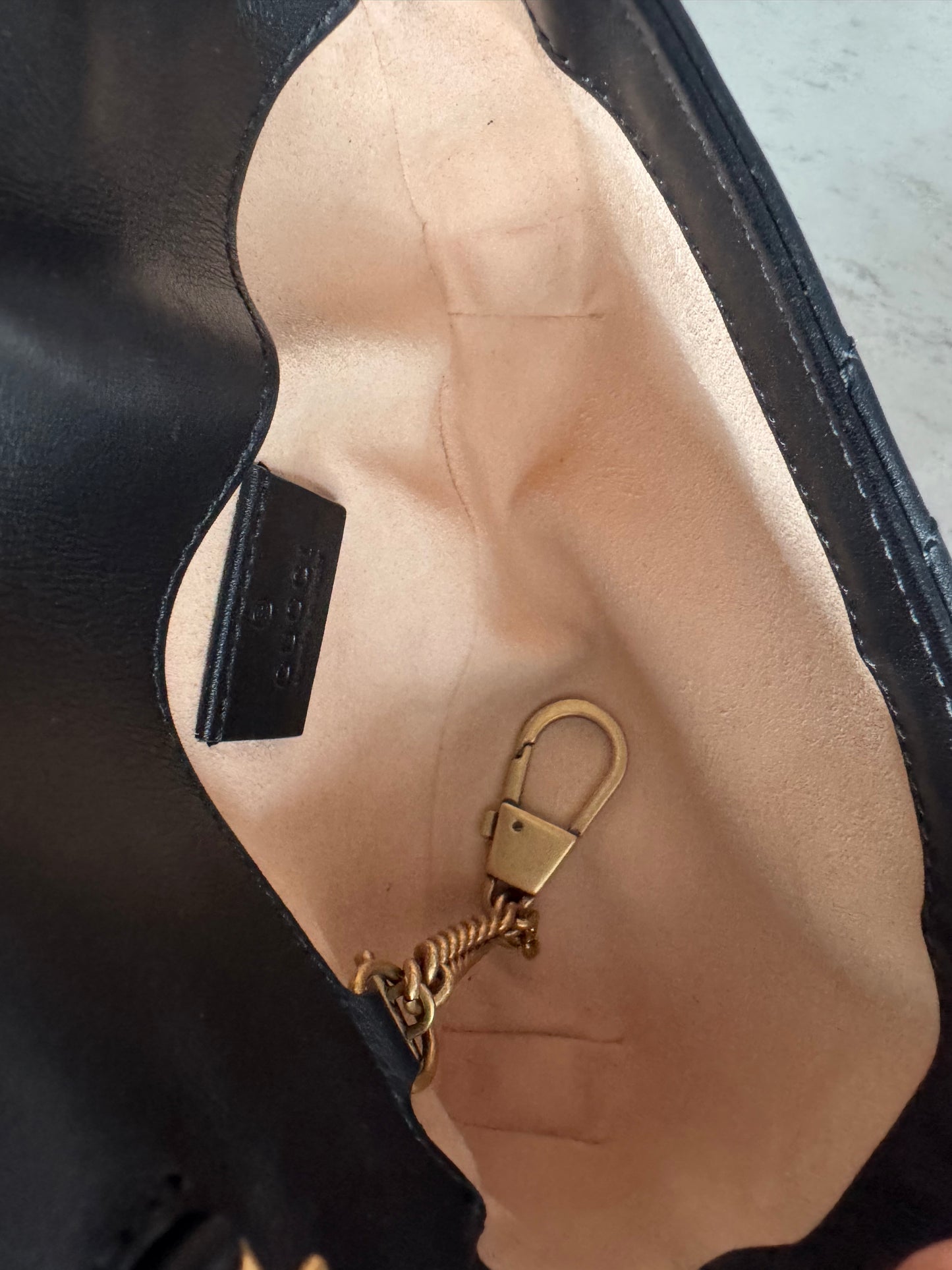 Gucci marmont super mini black