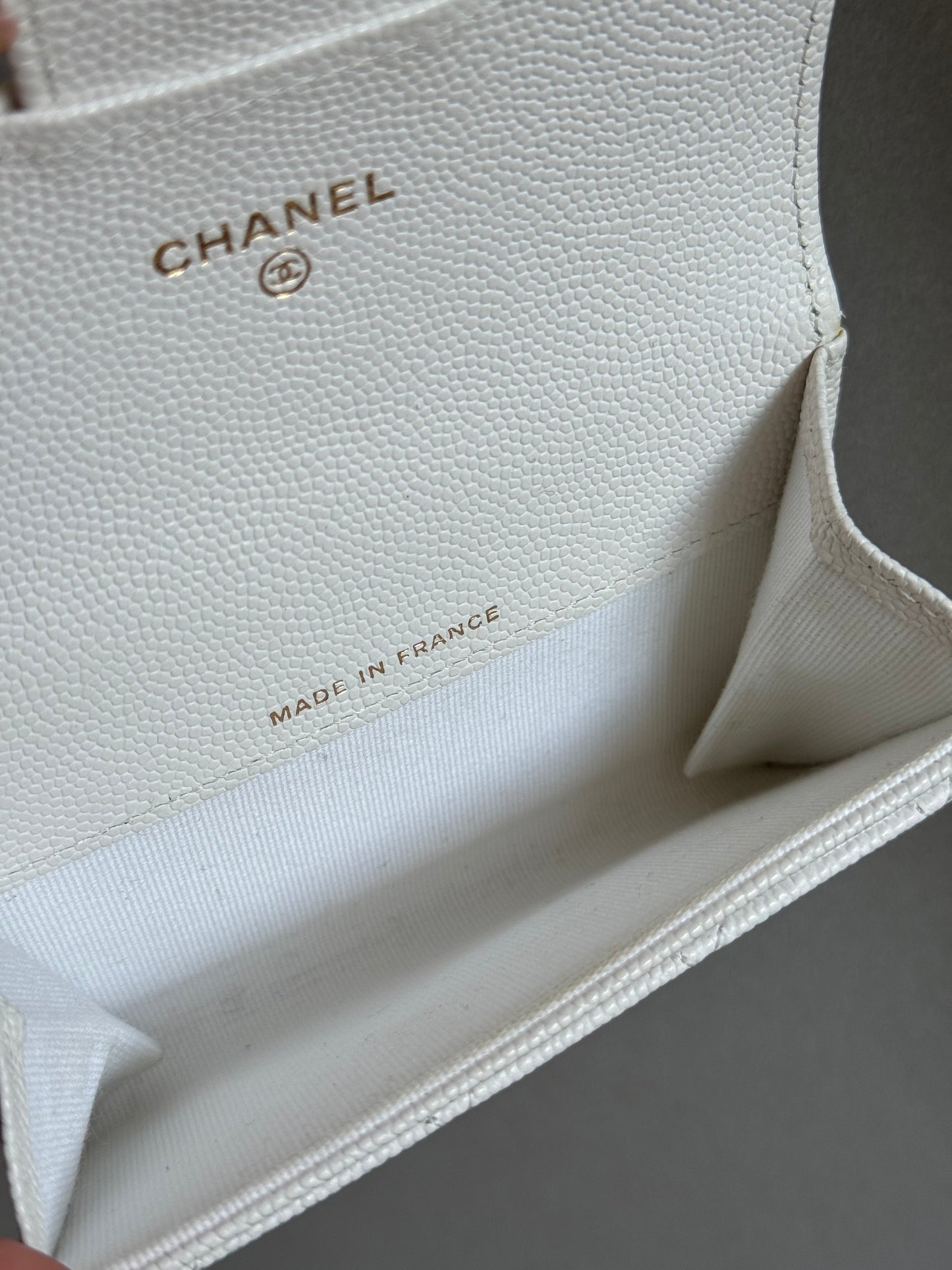 Chanel caviar small flap card holder wallet