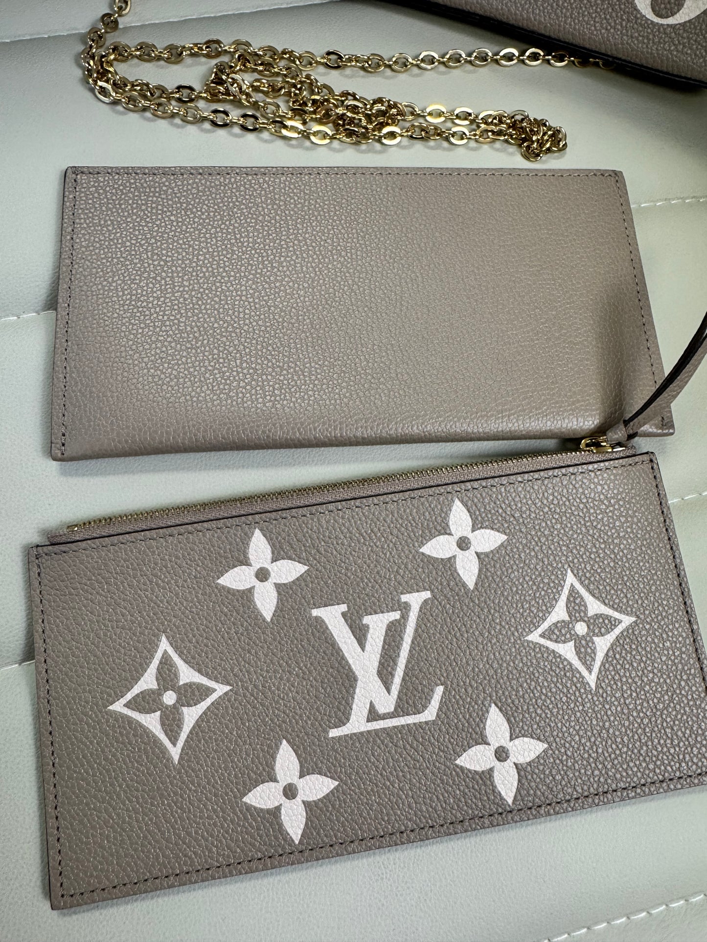 Louis Vuitton Empreinte Monogram Felicie Pochette, Turtle Dove