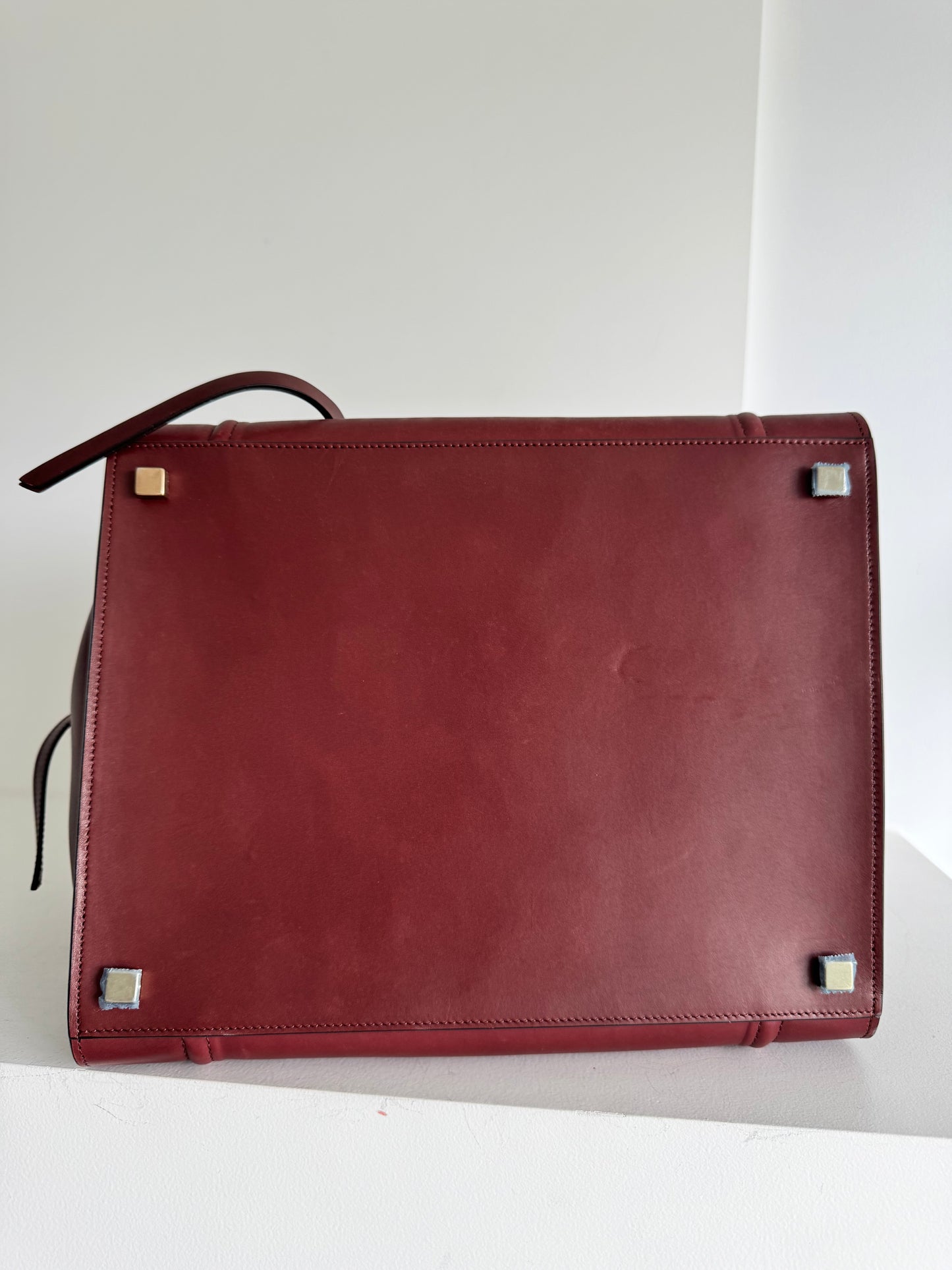 Celine medium phantom luggage bag, burgundy