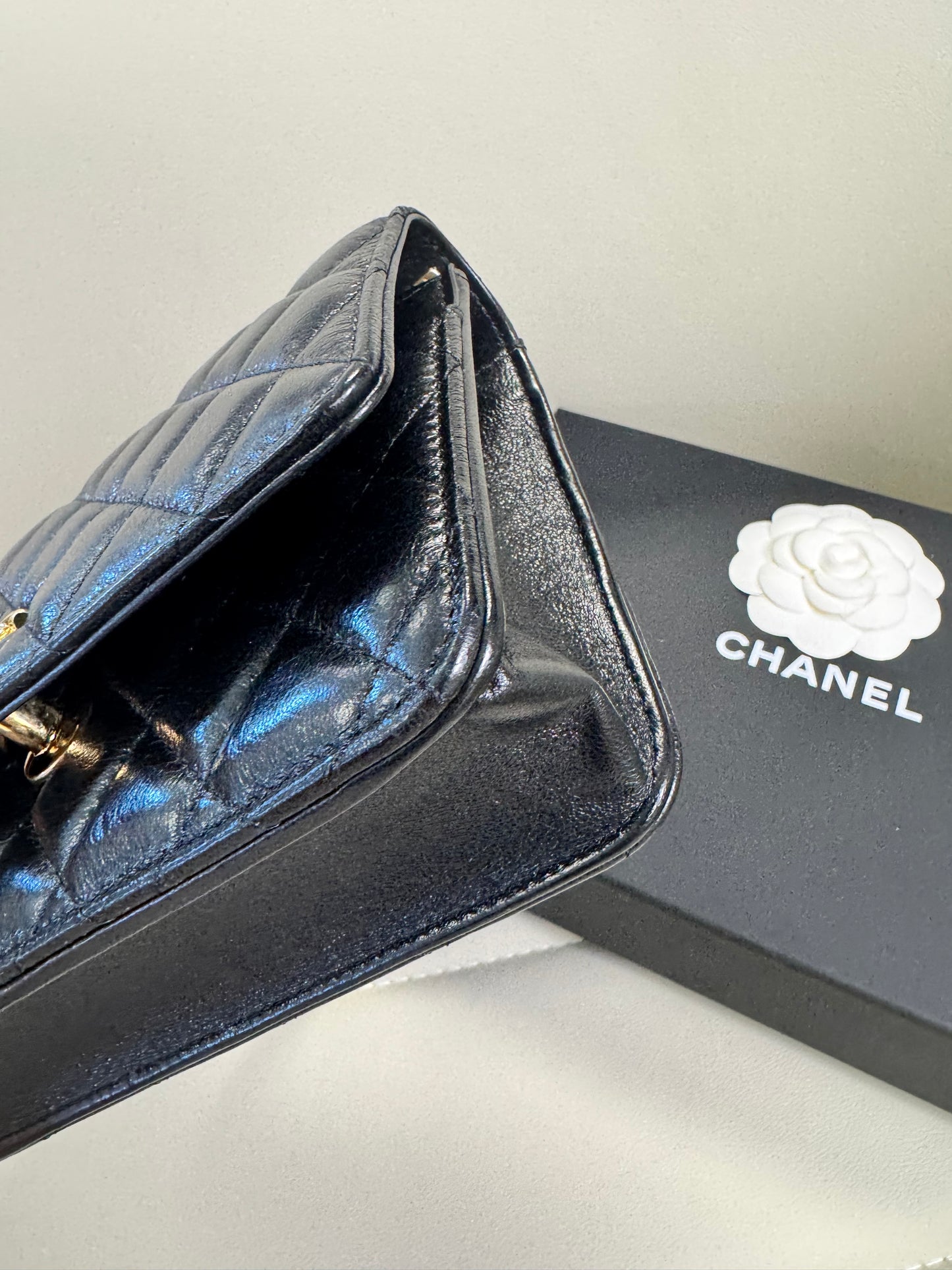 Chanel Lambskin Quilted CC Wallet On Chain WOC