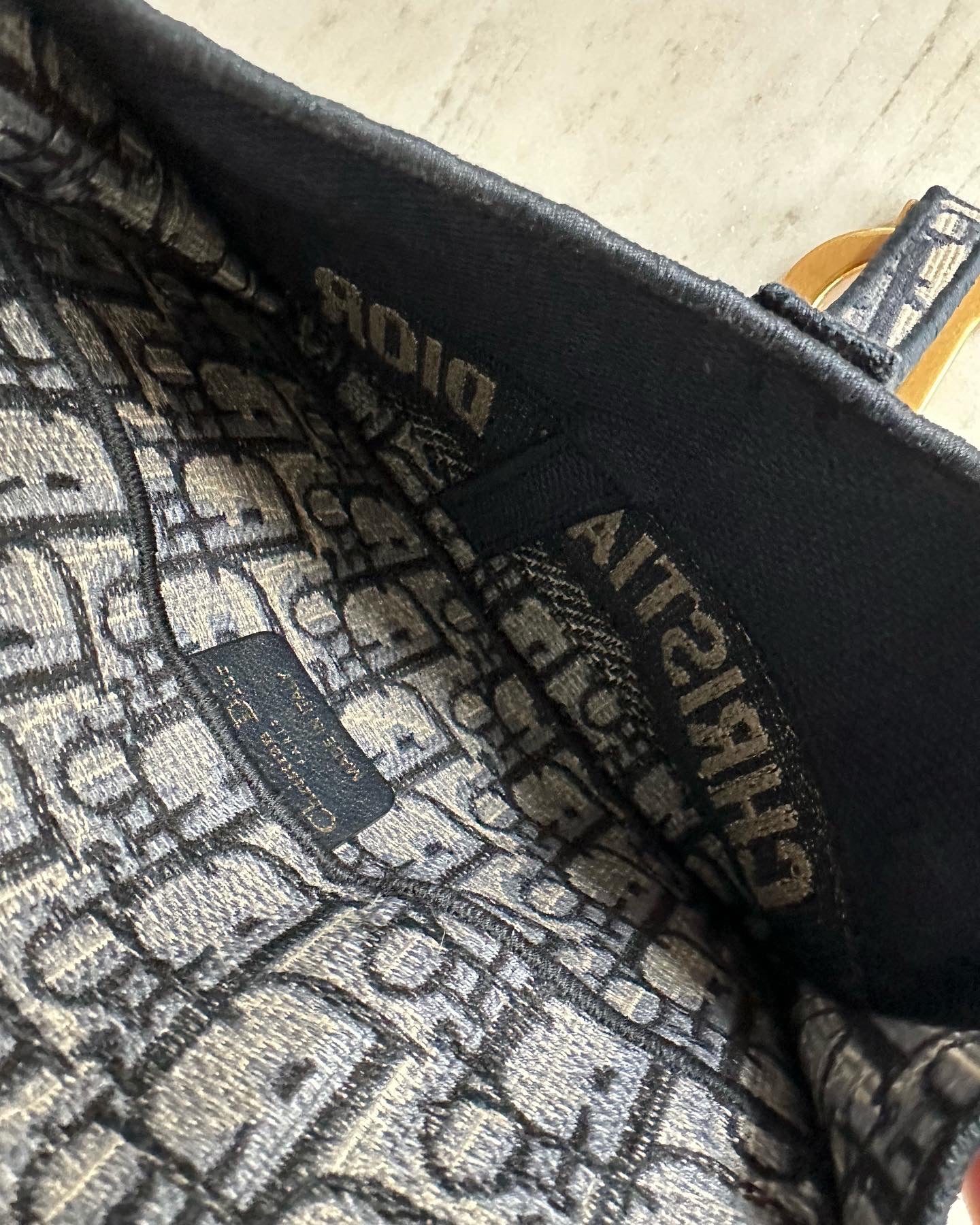 Dior oblique slim saddle pouch