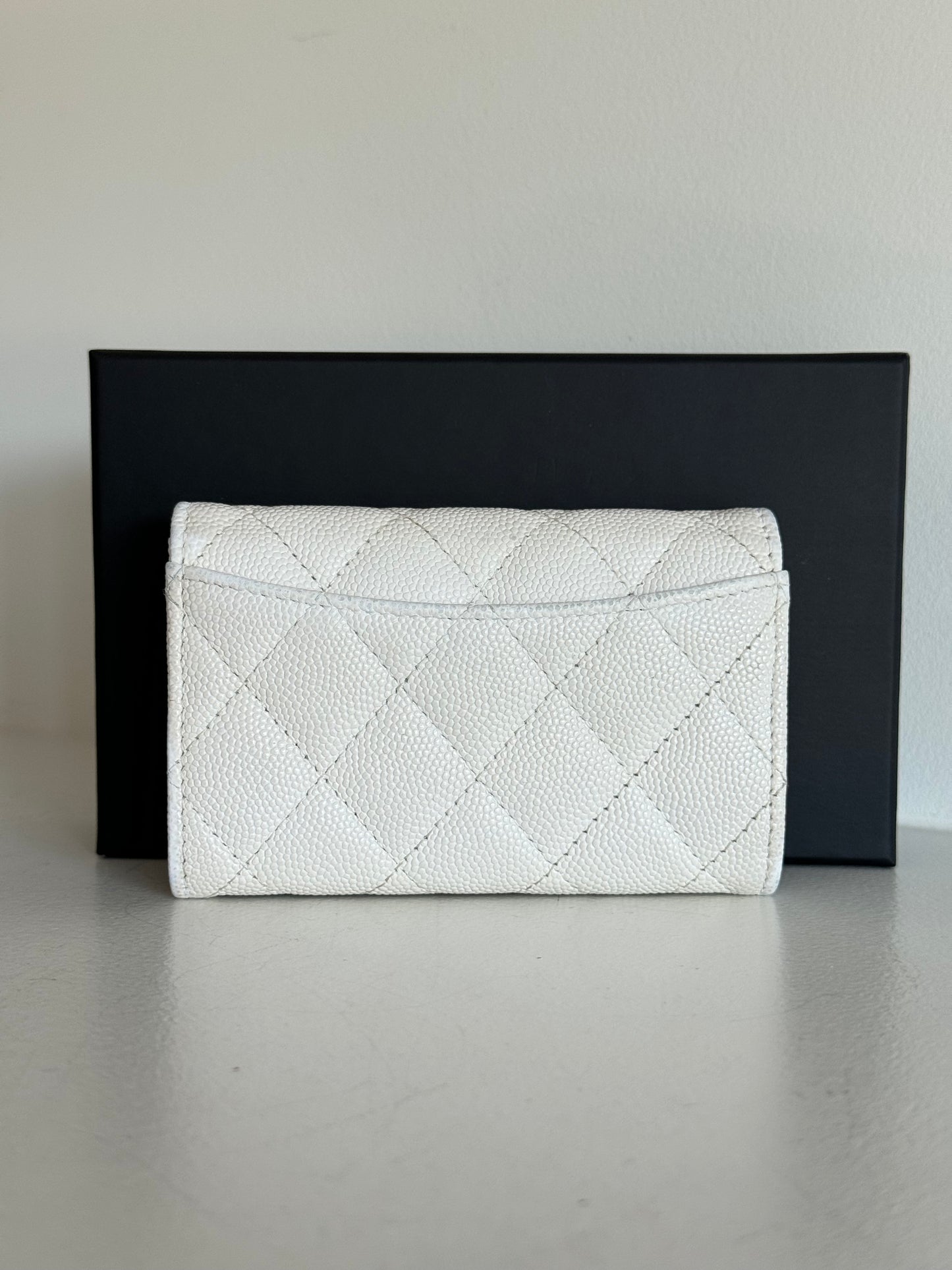 Chanel caviar small flap card holder wallet