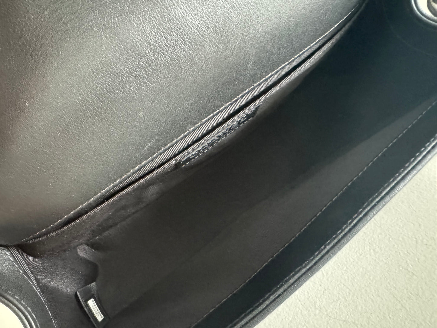 Chanel quilted old medium boy bag