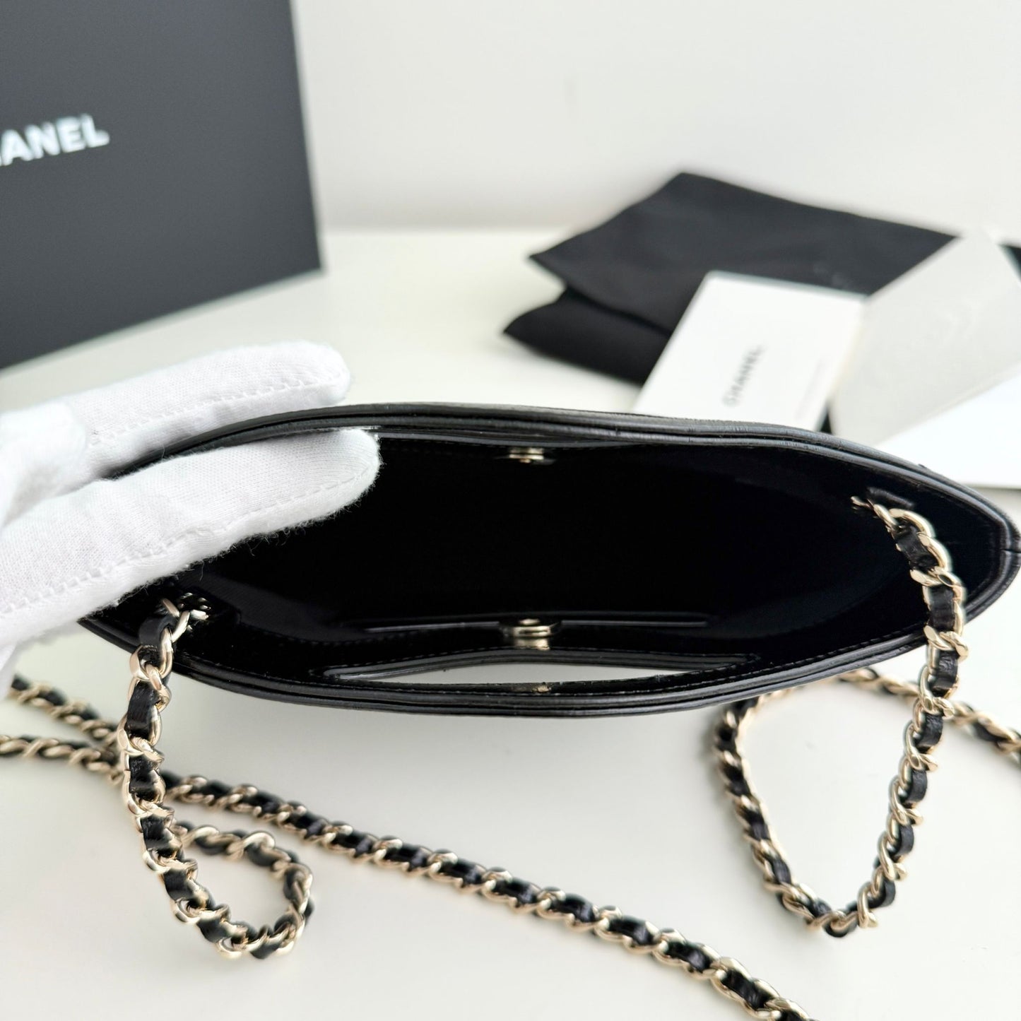 Chanel nano 31 shopper black
