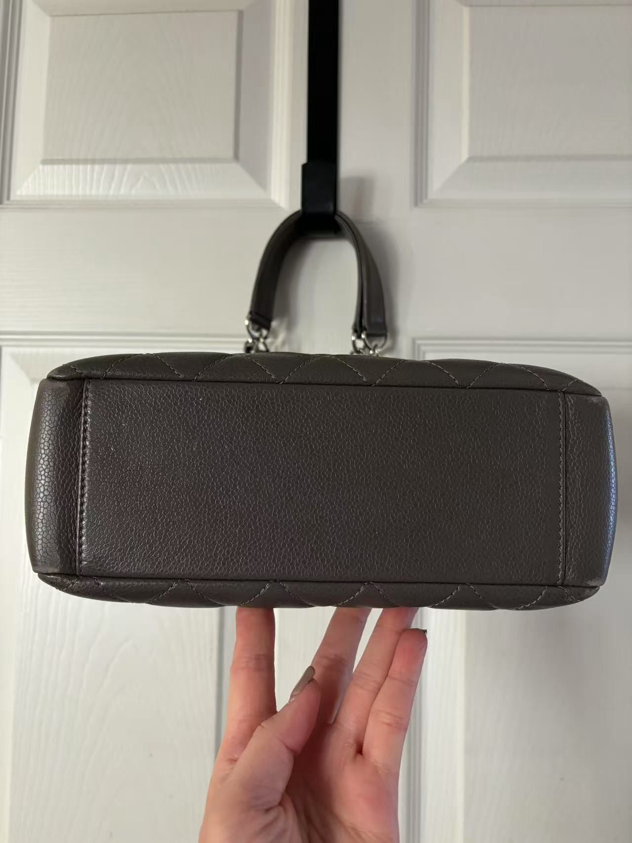 Chanel Grey Caviar PST Tote Bag