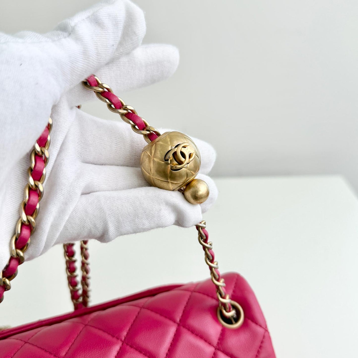 Chanel mini rectangular pearl crush