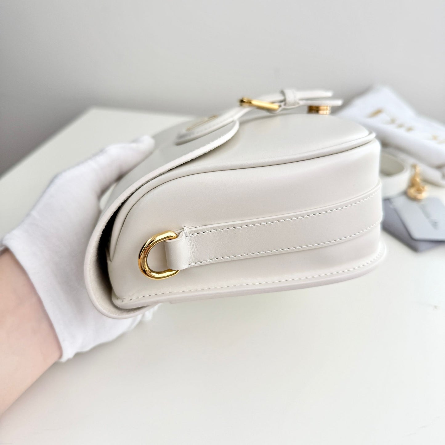 Christian Dior Bobby Medium Bag, White