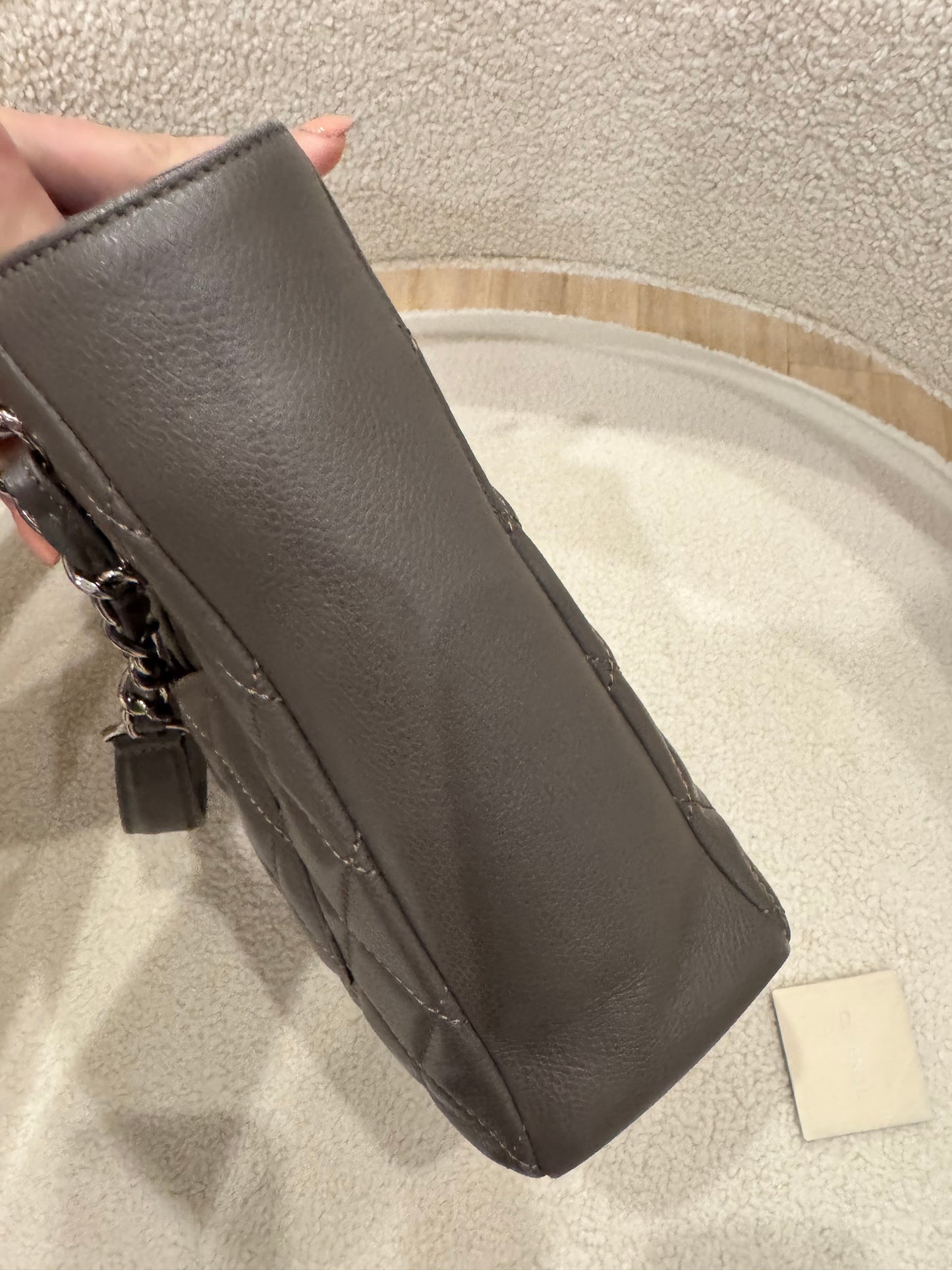 Chanel Grey Caviar PST Tote Bag