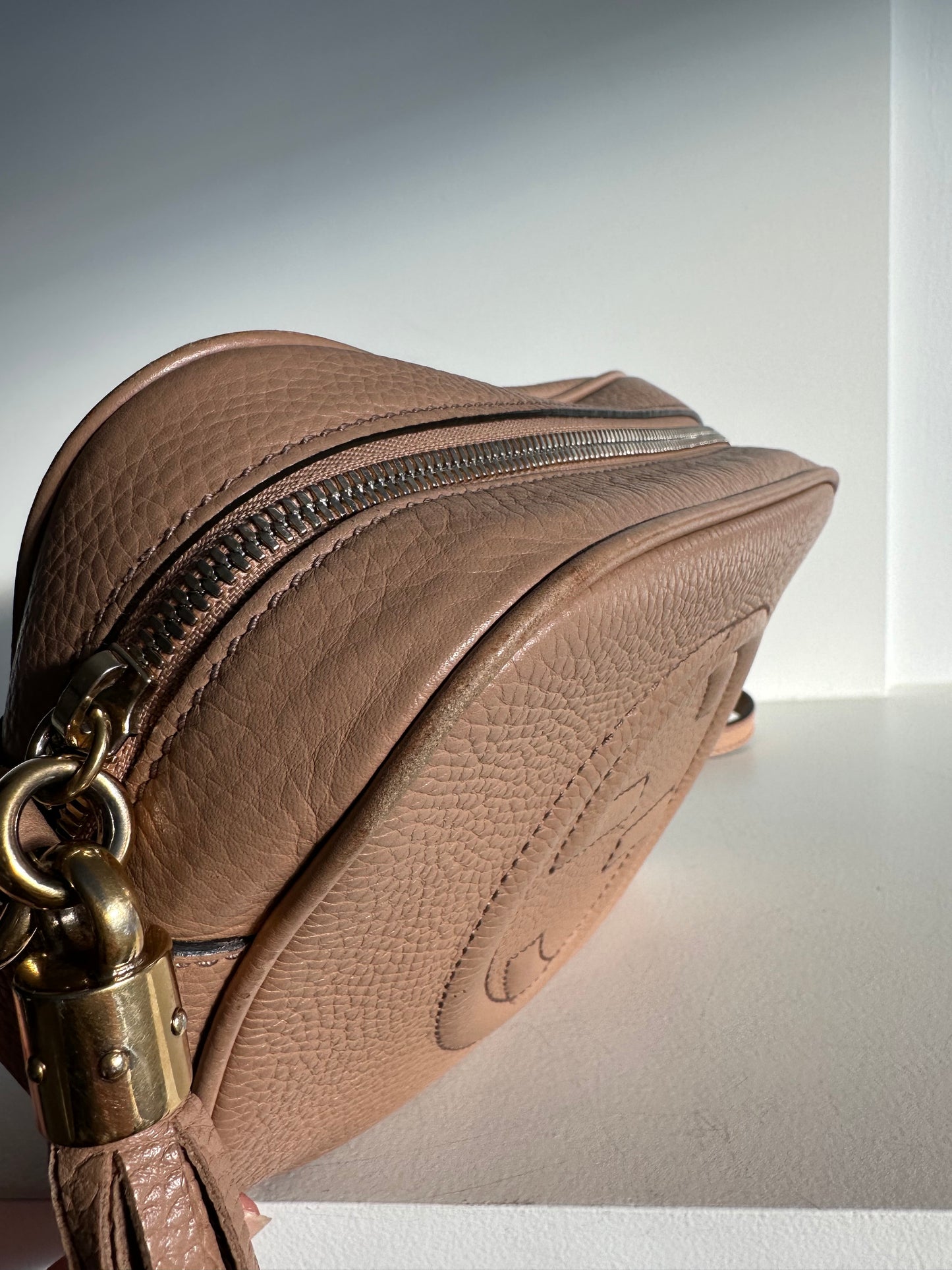 Gucci Soho Disco Bag, nude