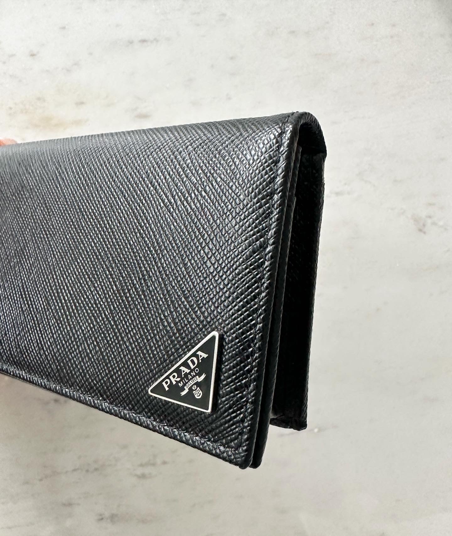 Prada card holder wallet , black
