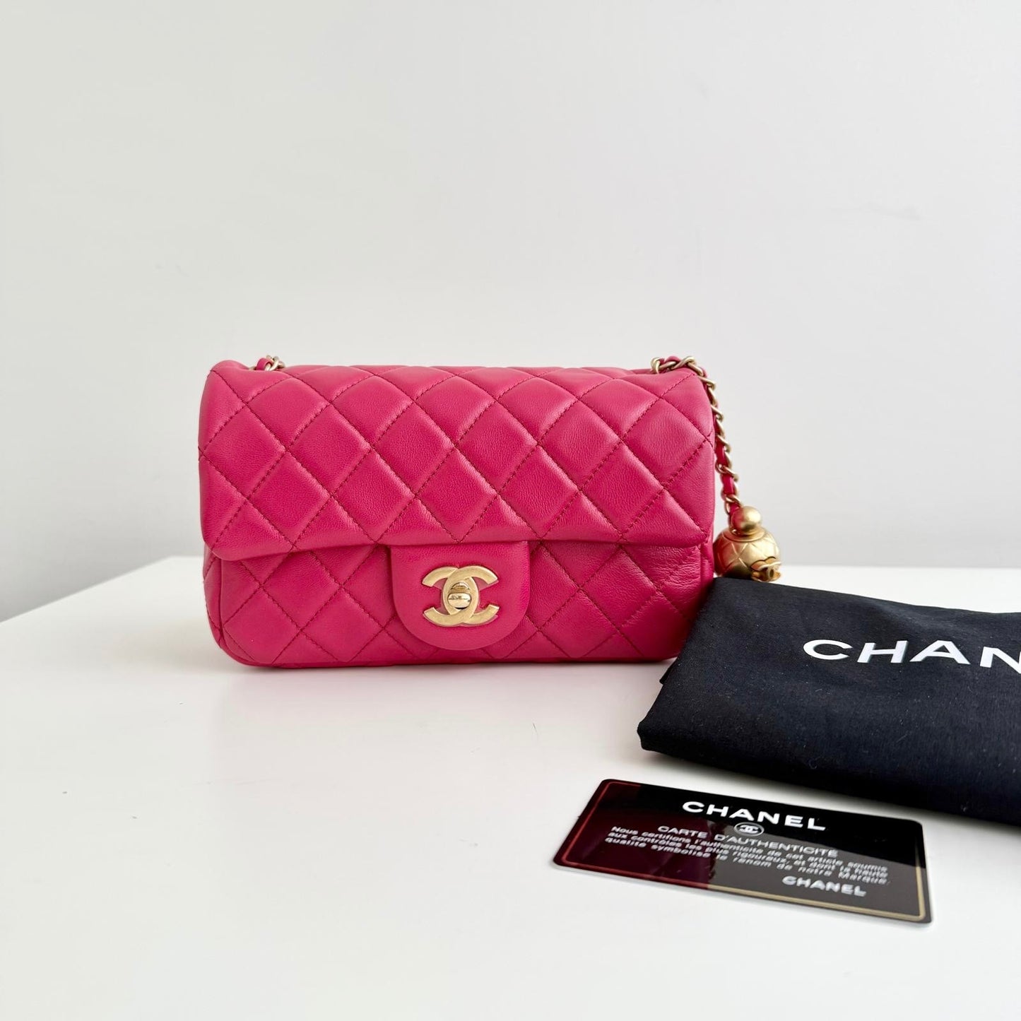 Chanel mini rectangular pearl crush