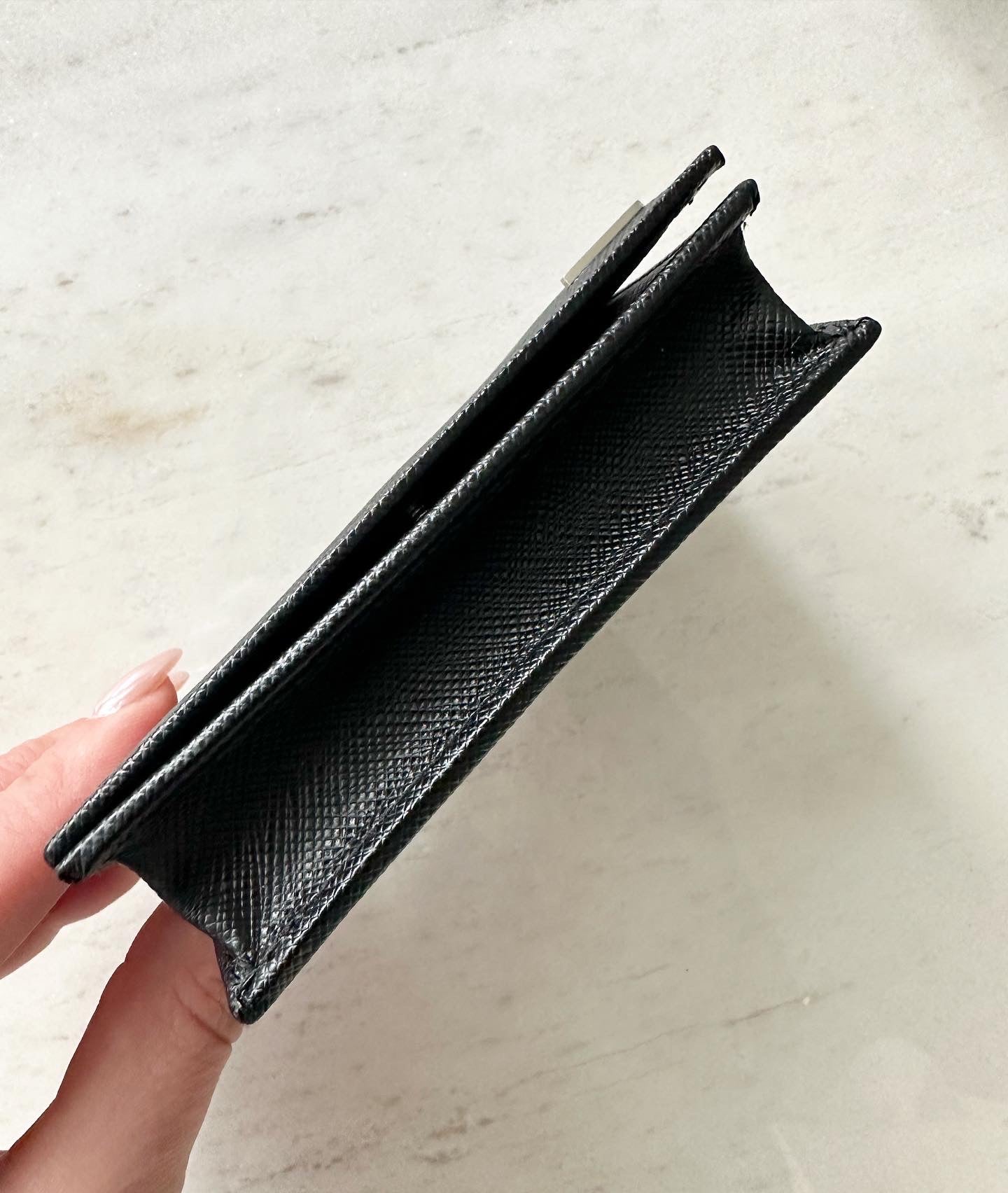 Prada card holder wallet , black