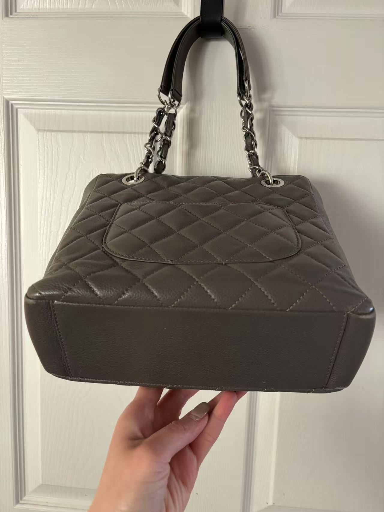 Chanel Grey Caviar PST Tote Bag