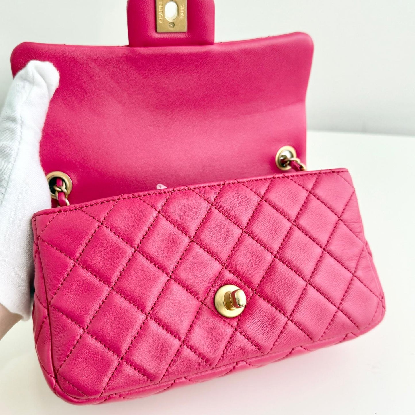 Chanel mini rectangular pearl crush