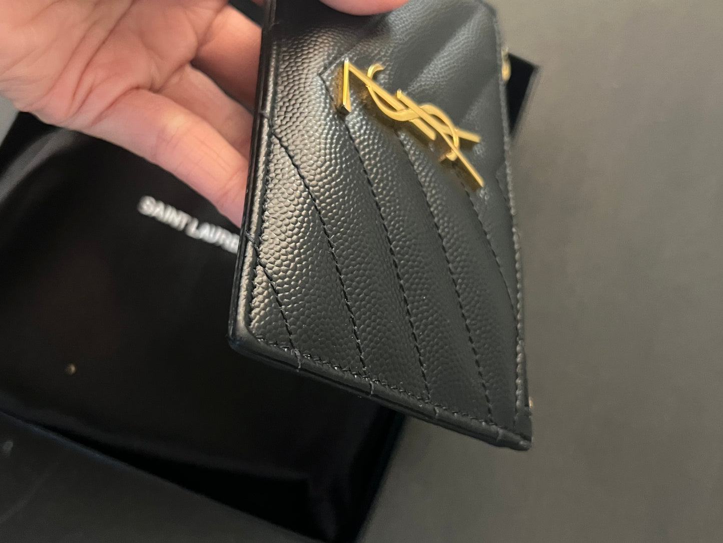Saint Laurent YSL Logo card holder wallet