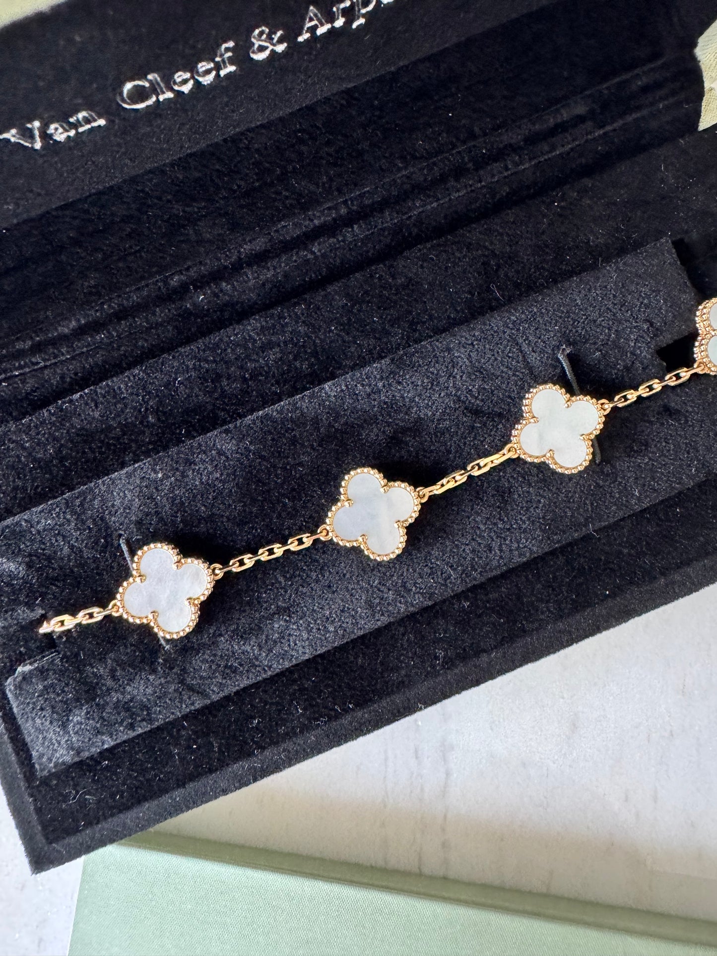 Van Cleef & Arpels 5 Motif Alhambra Mother of Pearl Bracelet