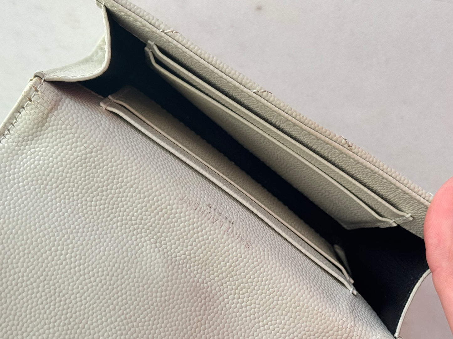 Saint Laurent Cassandre Matelassé Wallet