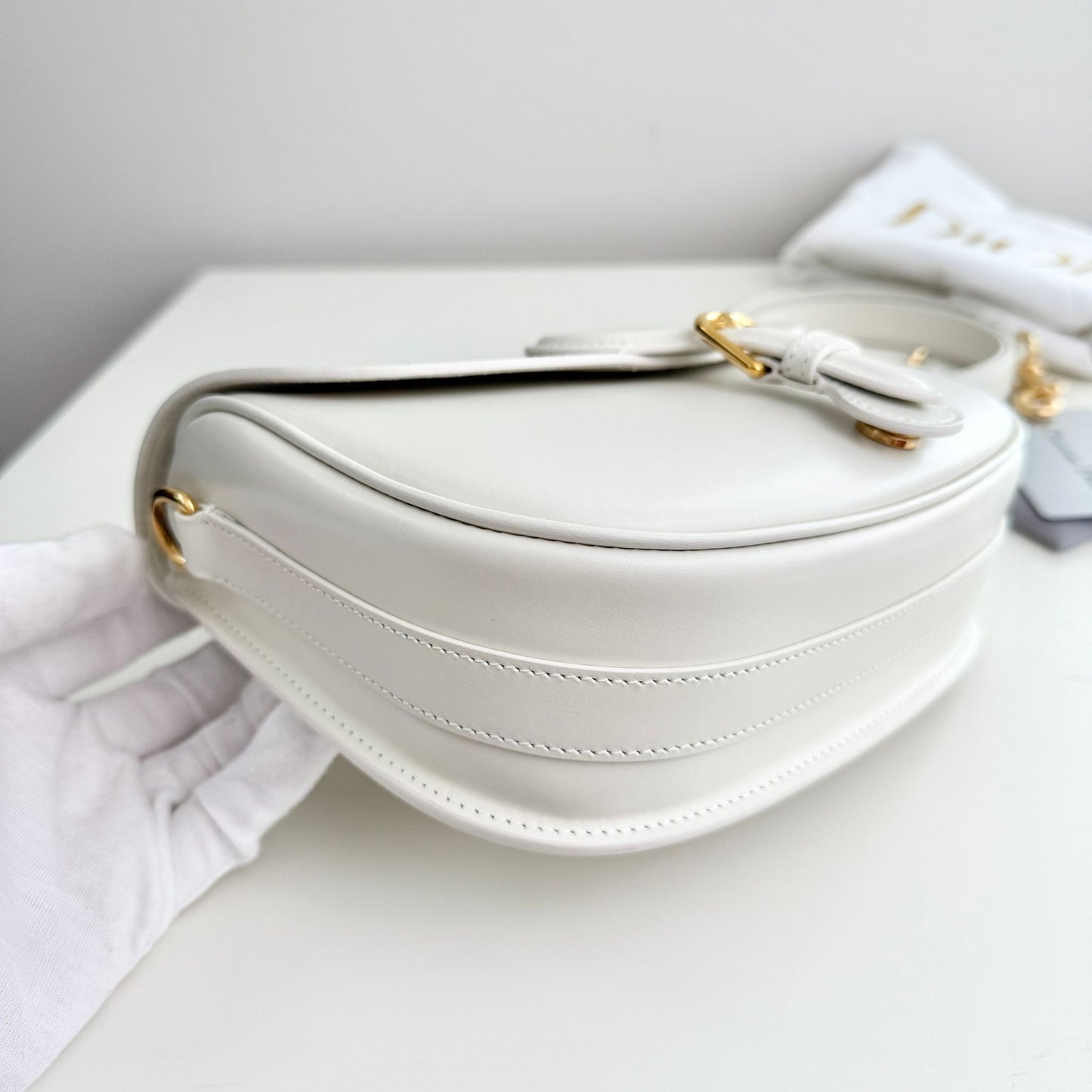 Christian Dior Bobby Medium Bag, White