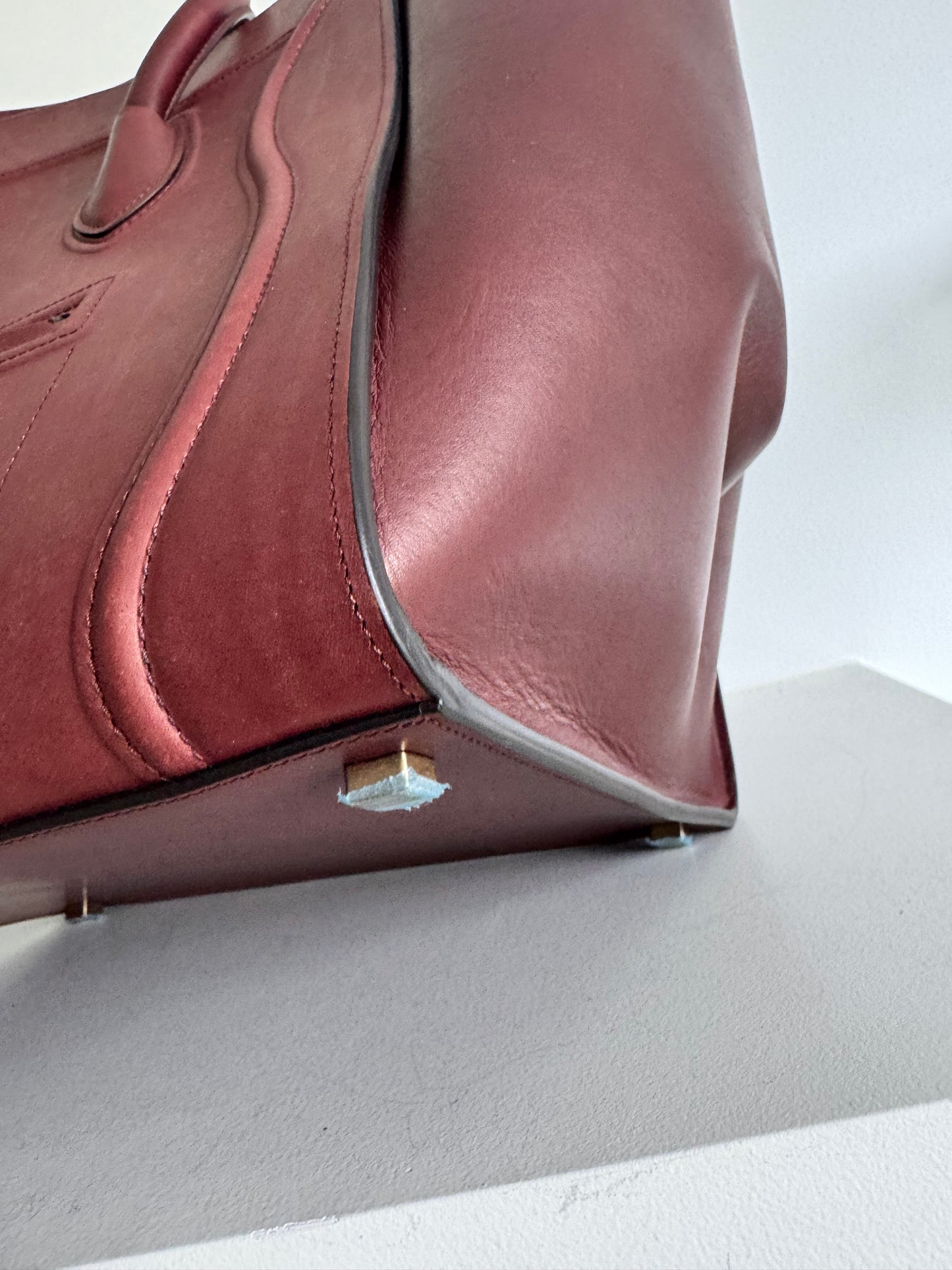 Celine medium phantom luggage bag, burgundy