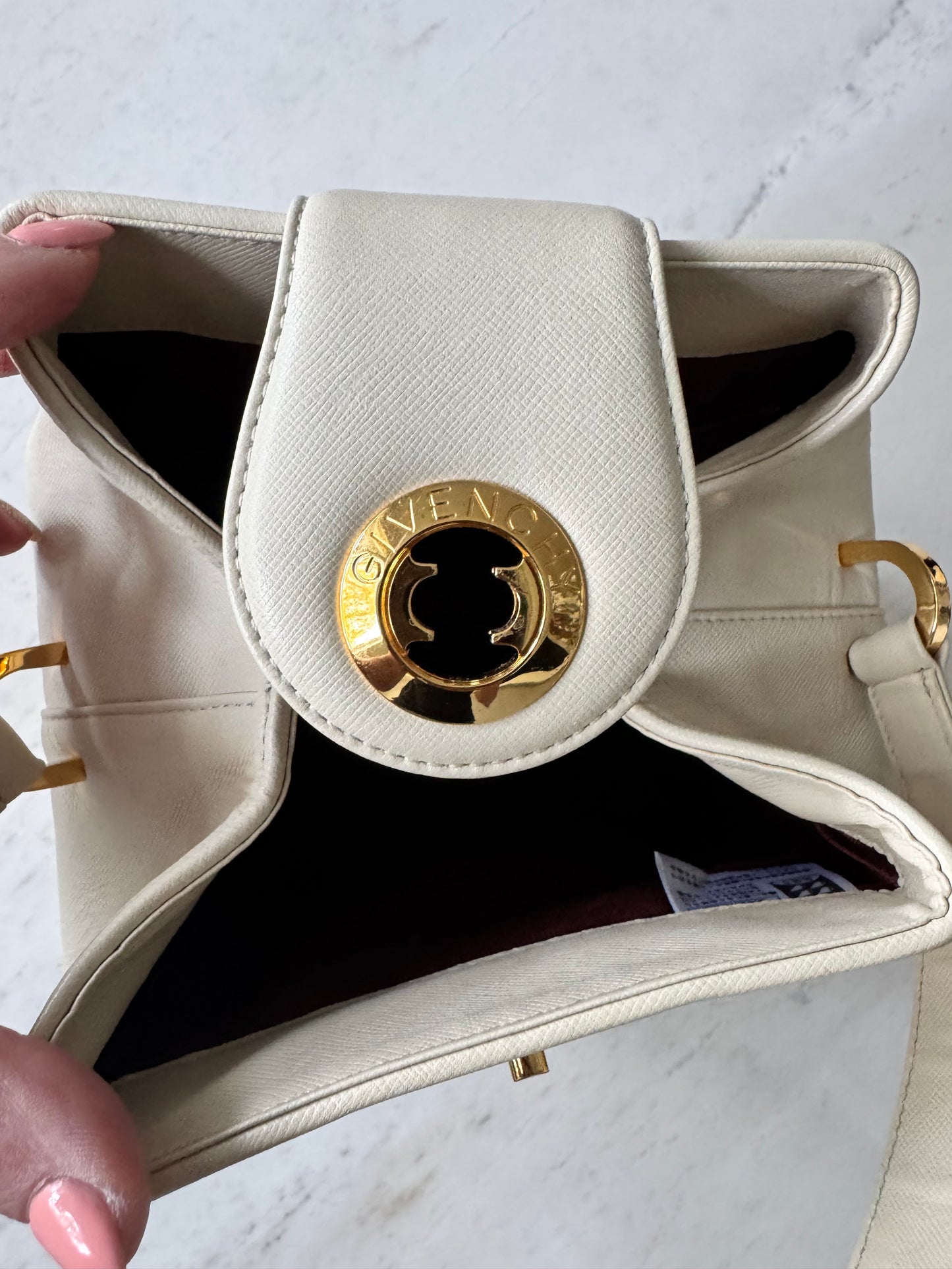 Givenchy Turn Lock Saffiano Box Bag