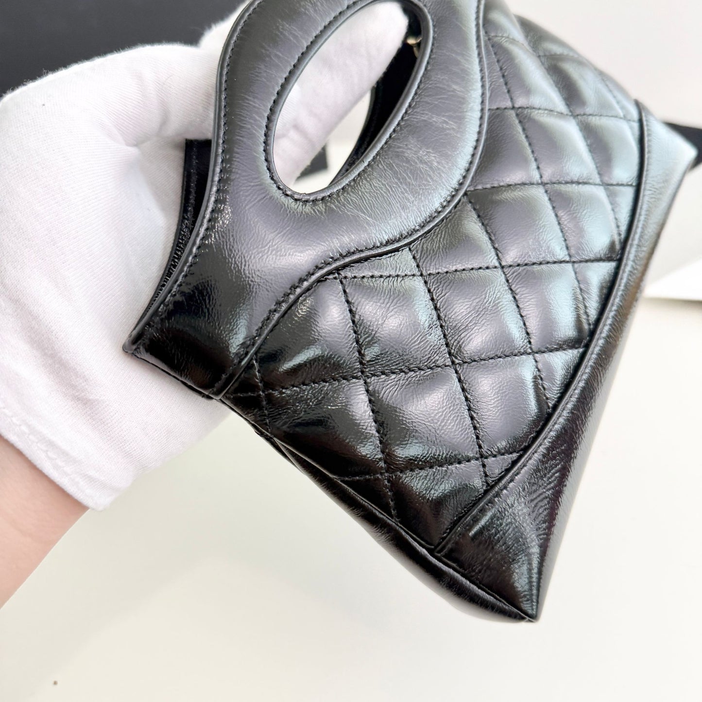 Chanel nano 31 shopper black