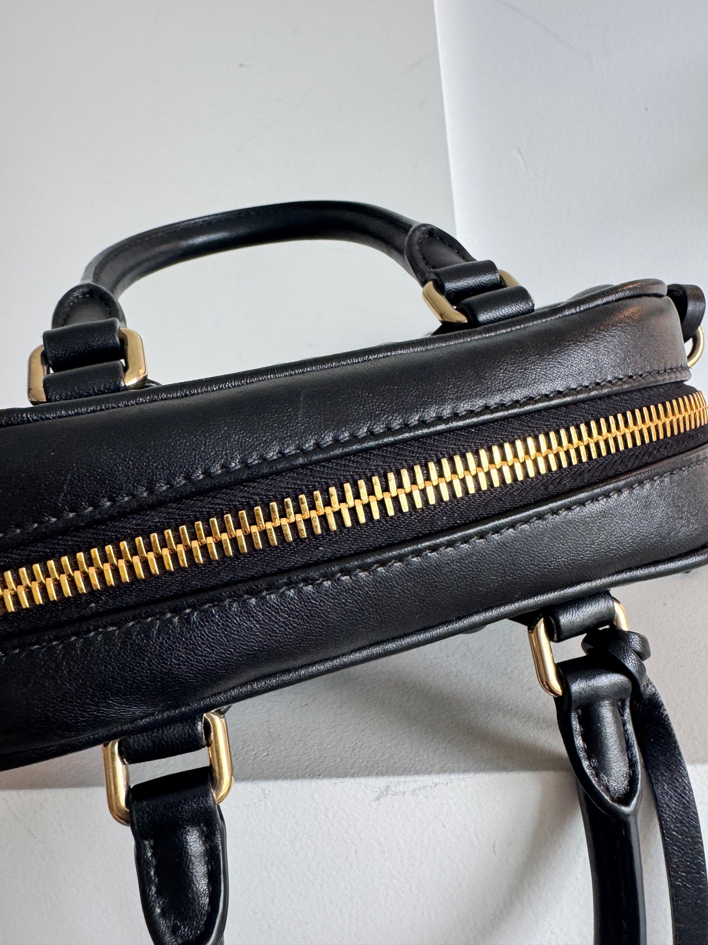 Miu Miu Nappa Matelasse Small Arcadie Black