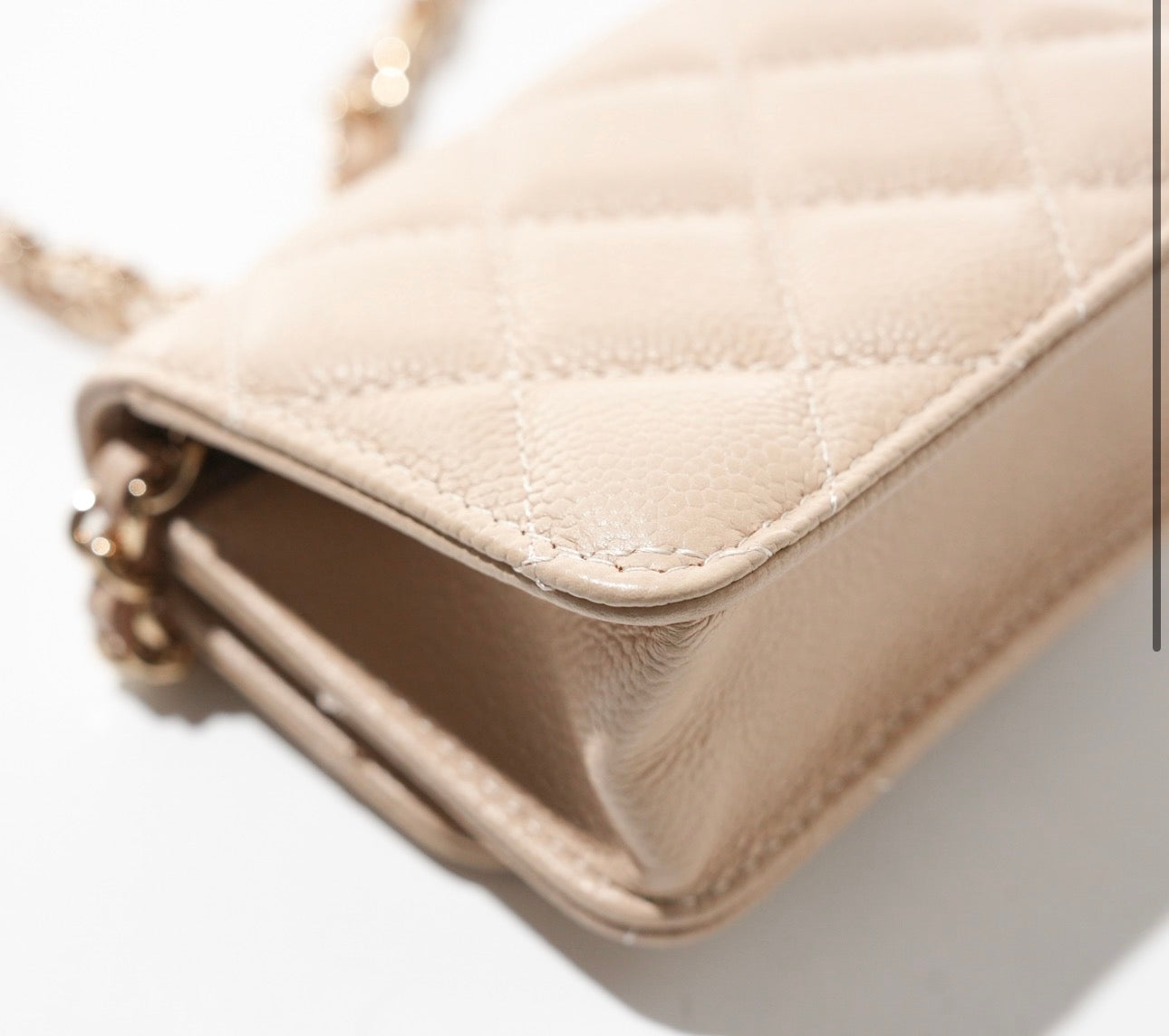 Chanel Caviar Clutch On Chain