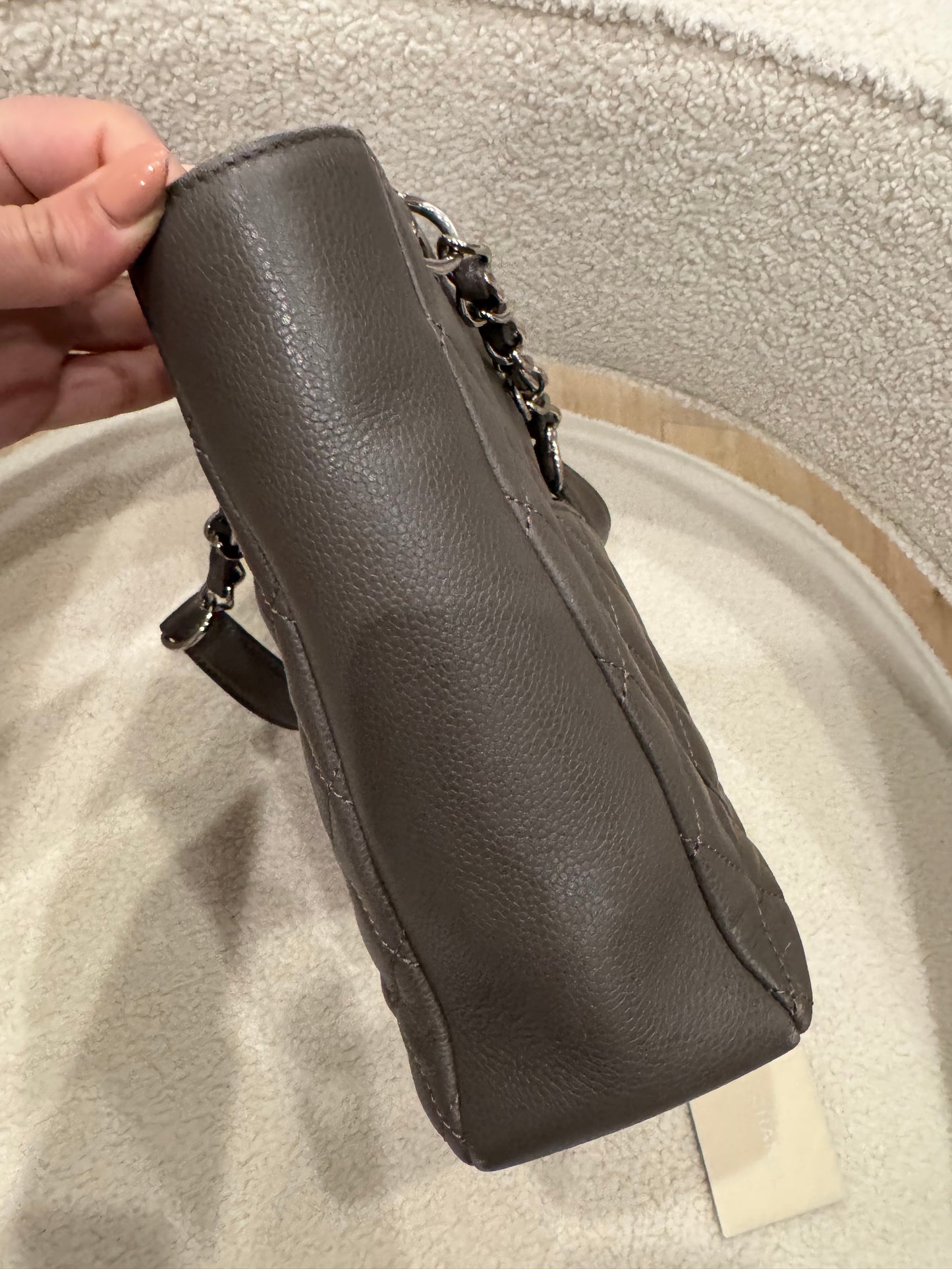 Chanel Grey Caviar PST Tote Bag