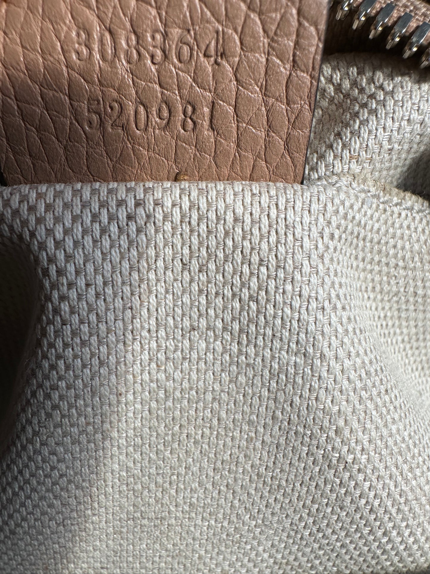 Gucci Soho Disco Bag, nude