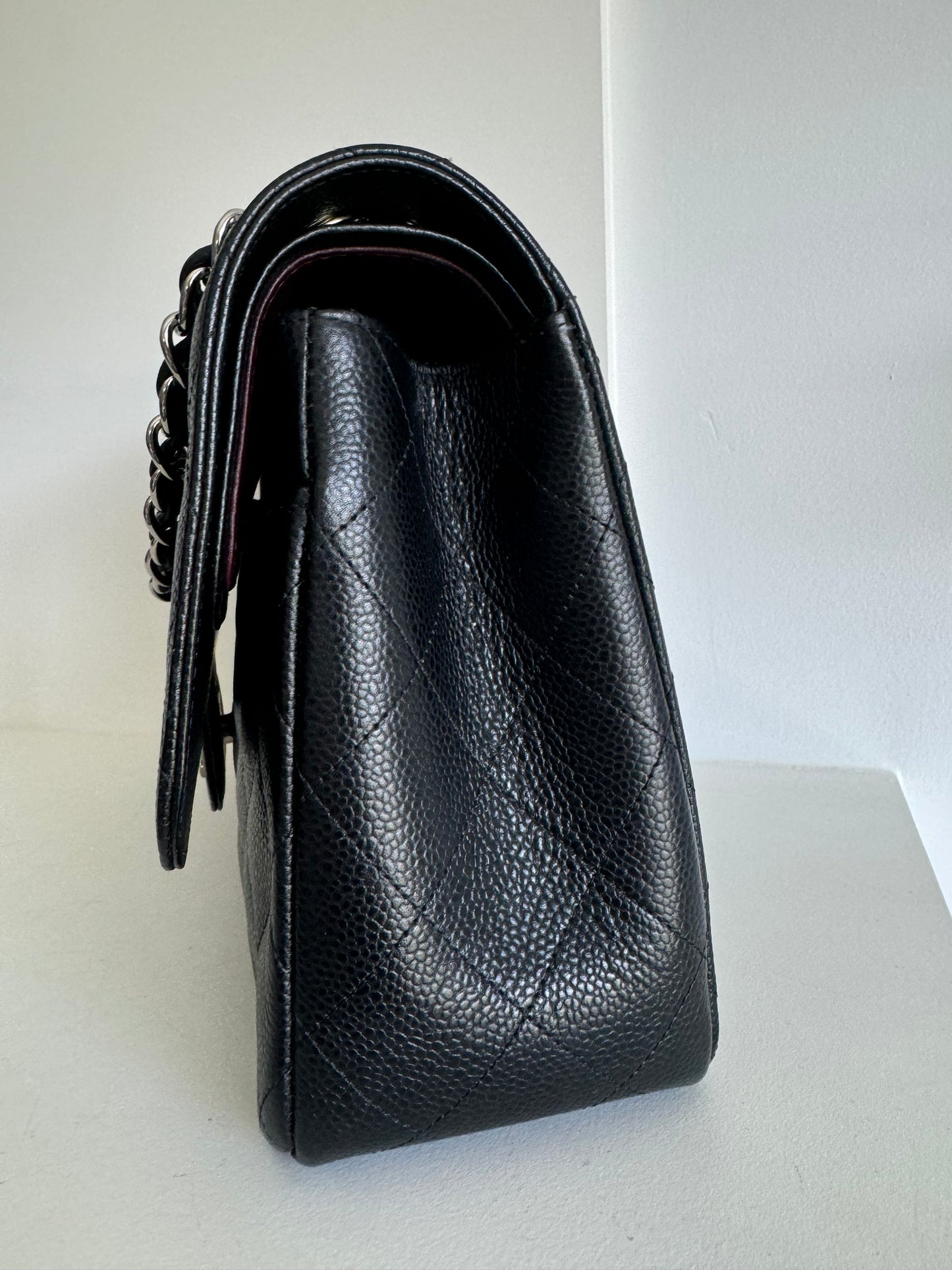Chanel jumbo caviar double flap bag