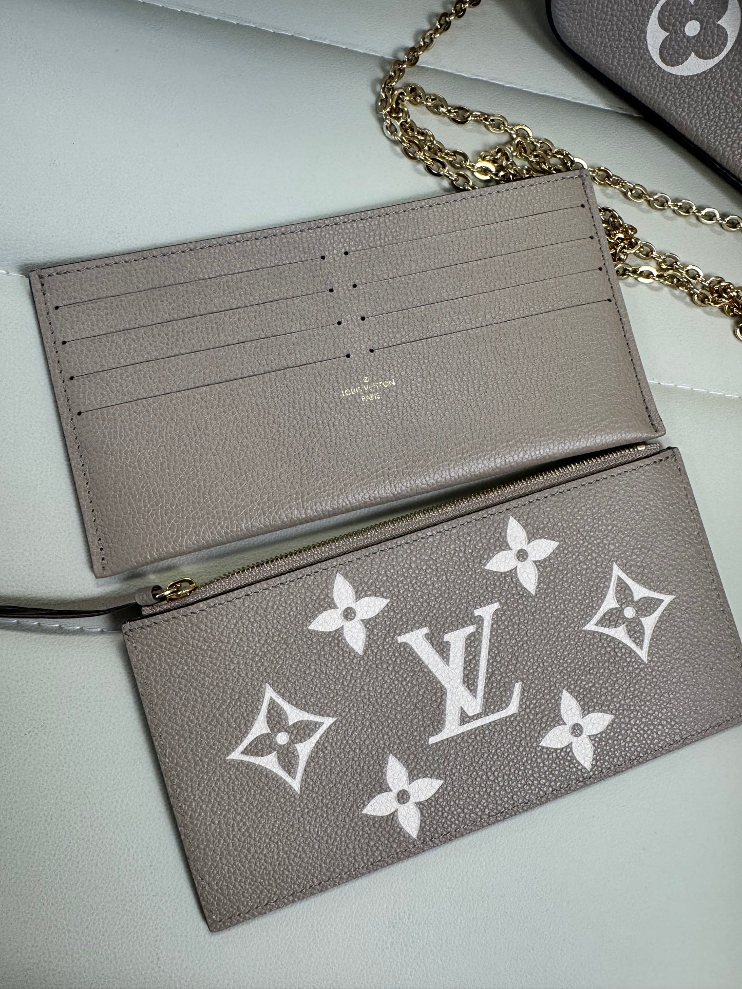 Louis Vuitton Empreinte Monogram Felicie Pochette, Turtle Dove
