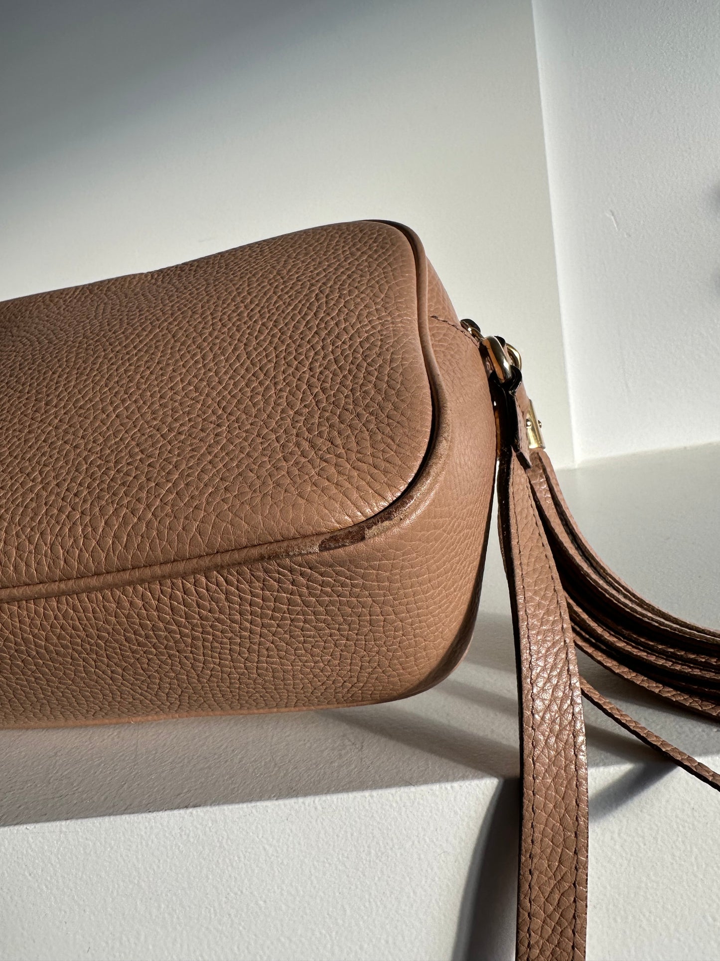 Gucci Soho Disco Bag, nude