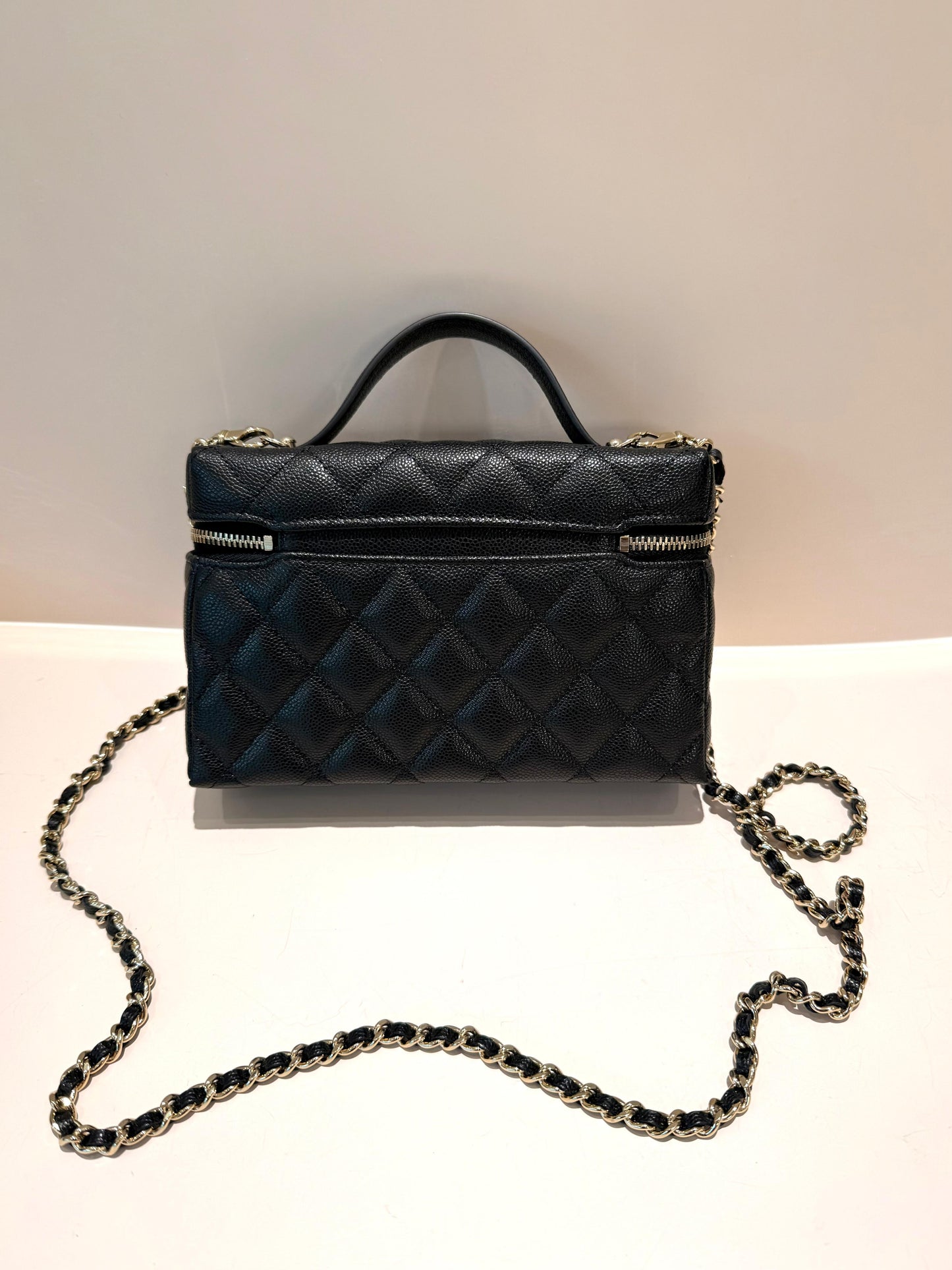 Chanel Top Handle Long Vanity Chain Bag