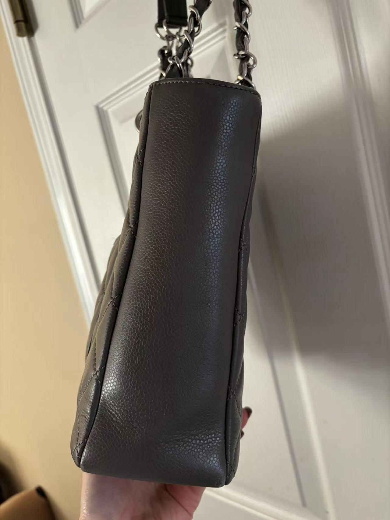 Chanel Grey Caviar PST Tote Bag