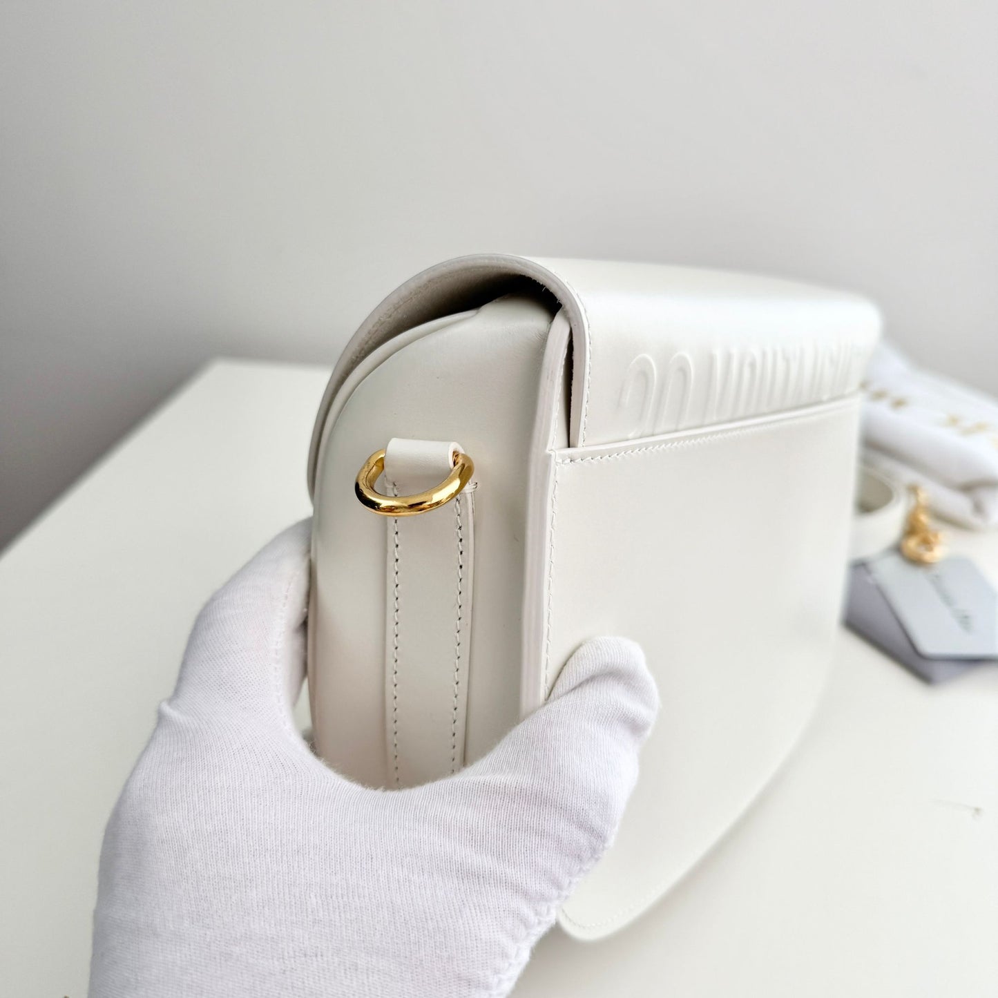 Christian Dior Bobby Medium Bag, White