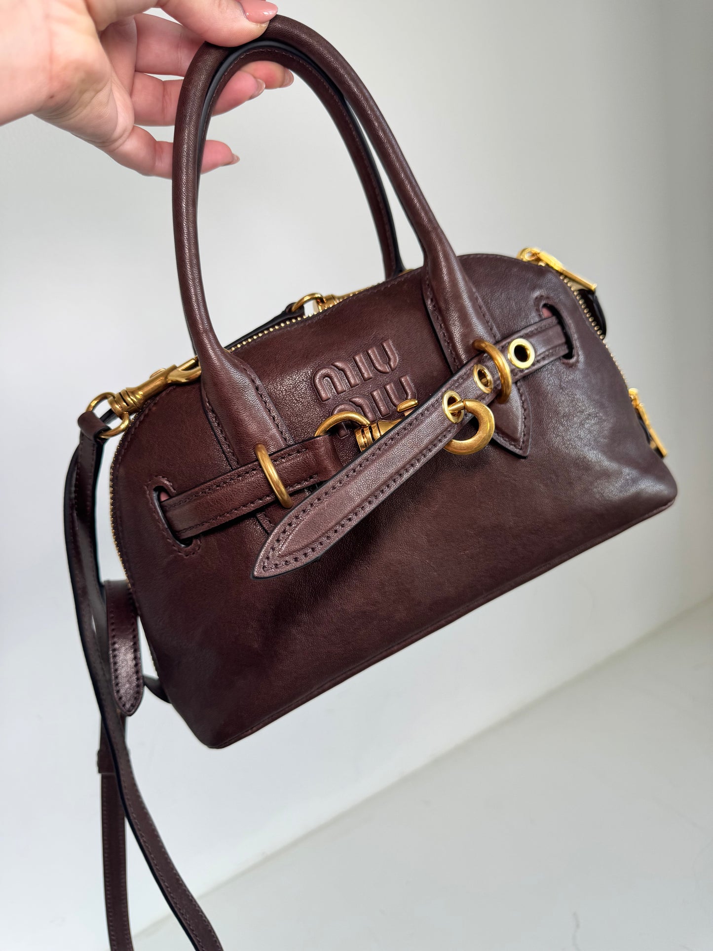 MiuMiu Aventure Leather bag