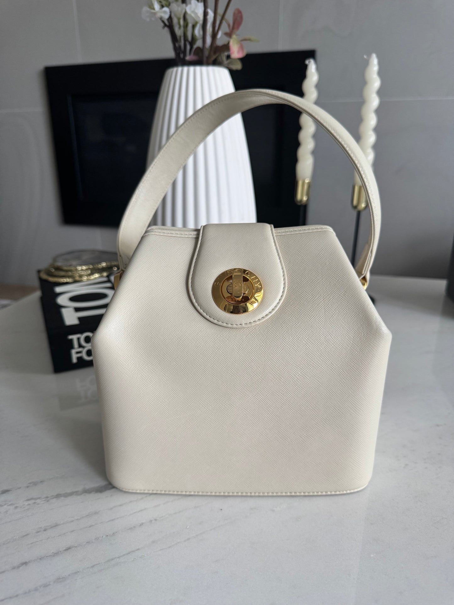 Givenchy Turn Lock Saffiano Box Bag