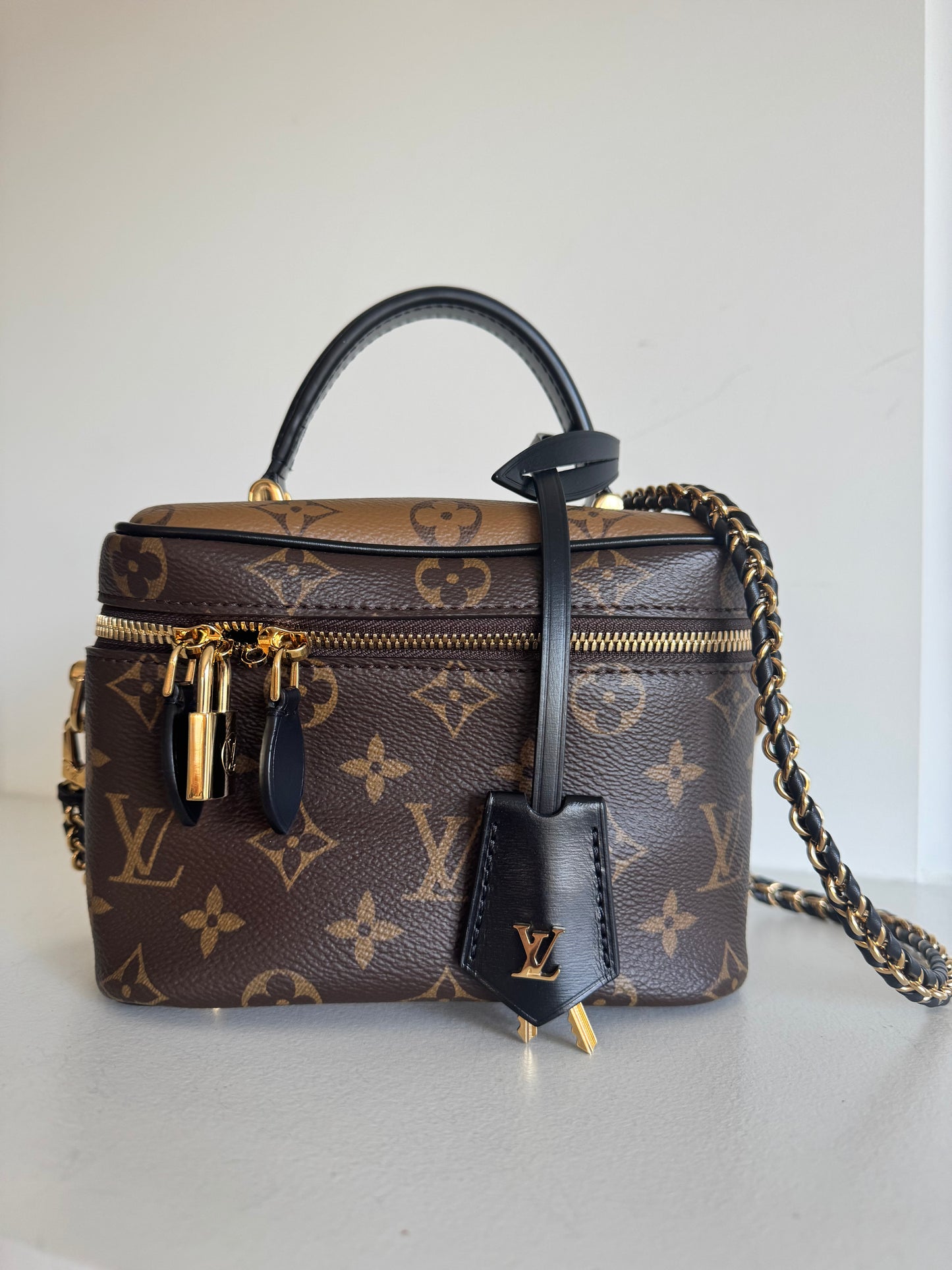 Louis Vuitton Monogram Vanity NV PM Bag Chain Shoulder