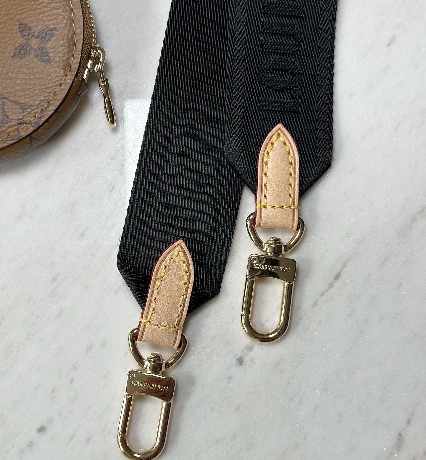 Louis Vuitton bandolier strap with coin purse