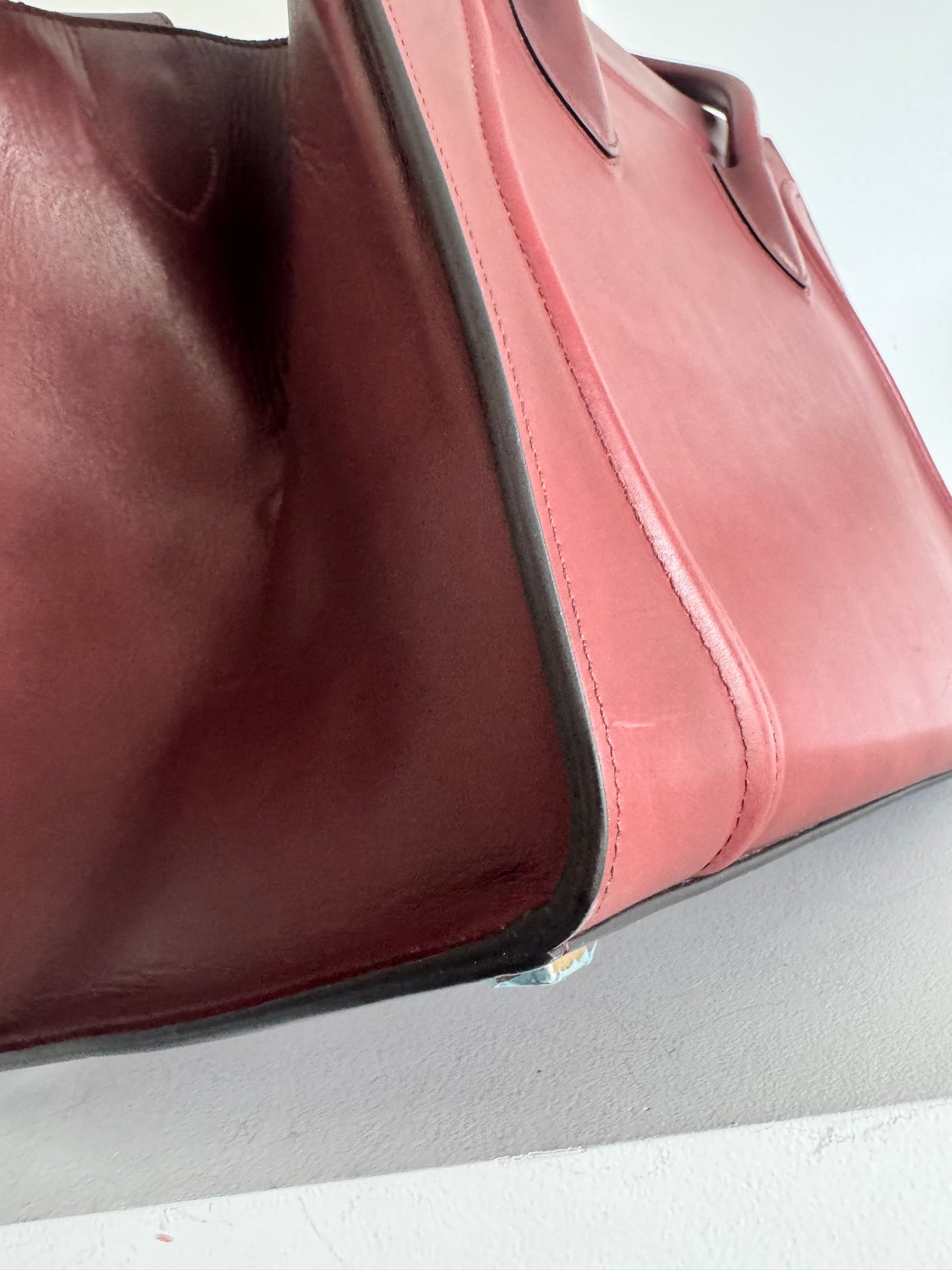Celine medium phantom luggage bag, burgundy
