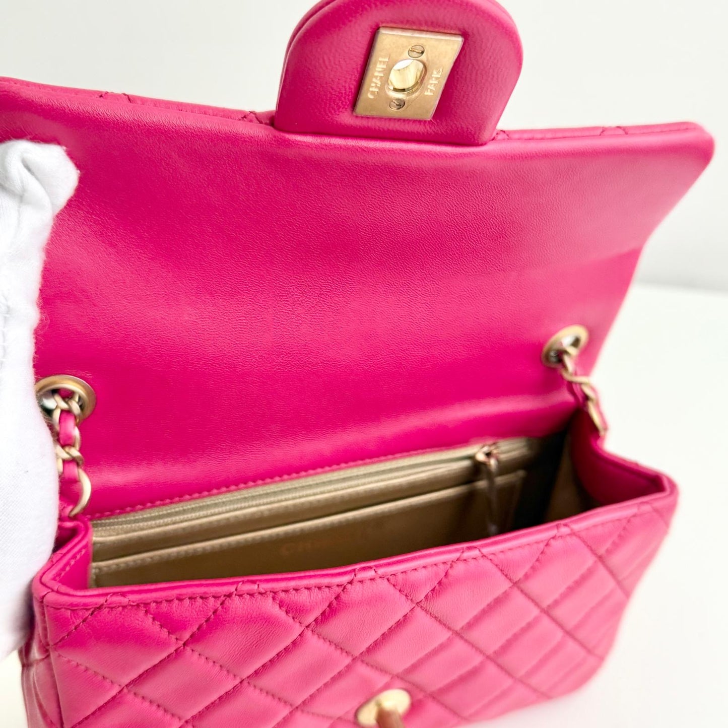 Chanel mini rectangular pearl crush